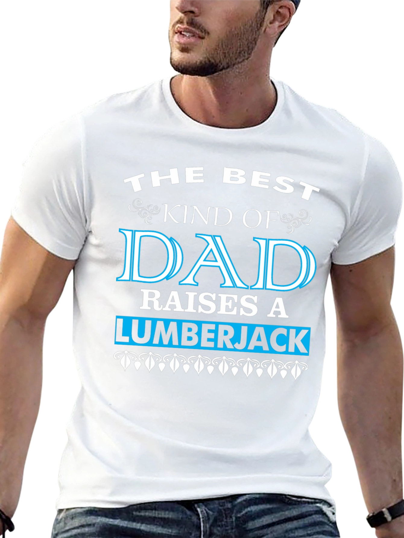 Best Kind of Dad Lumberjack Graphic T-Shirt