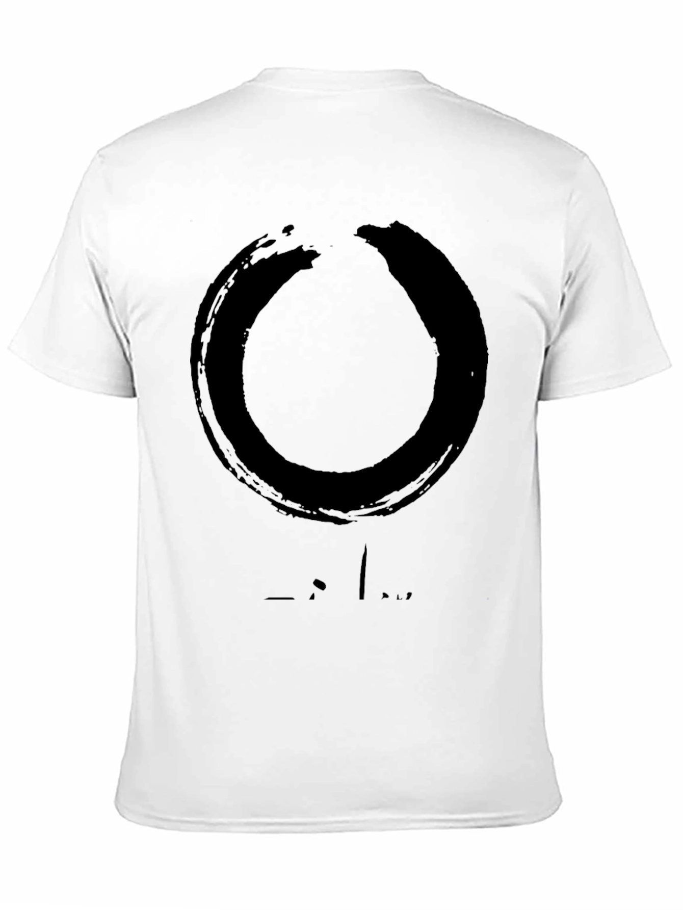 Enso Circle Graphic T-Shirt - Casual Black Tee