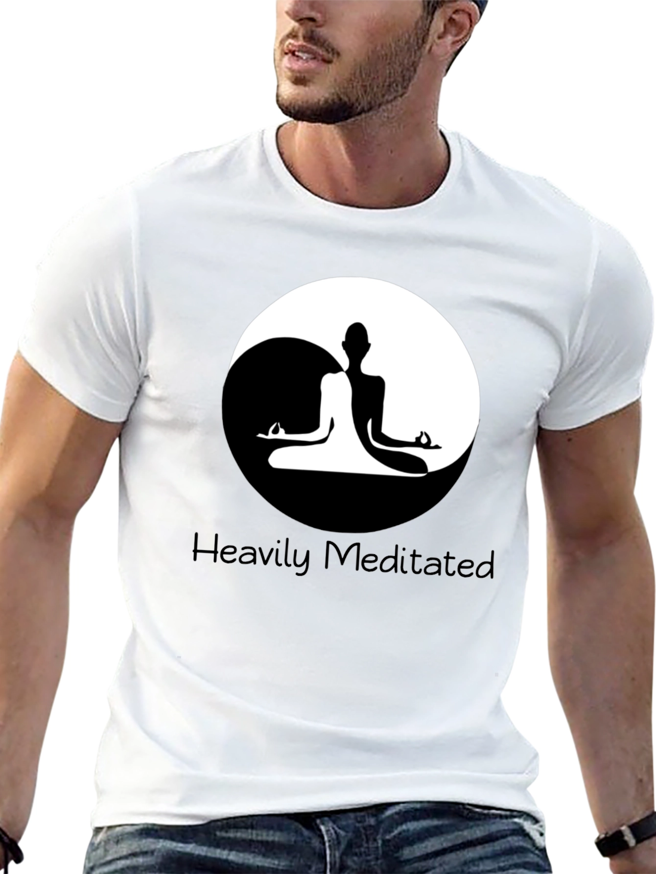 Heavily Meditated Yin Yang T-Shirt - Balance and Style
