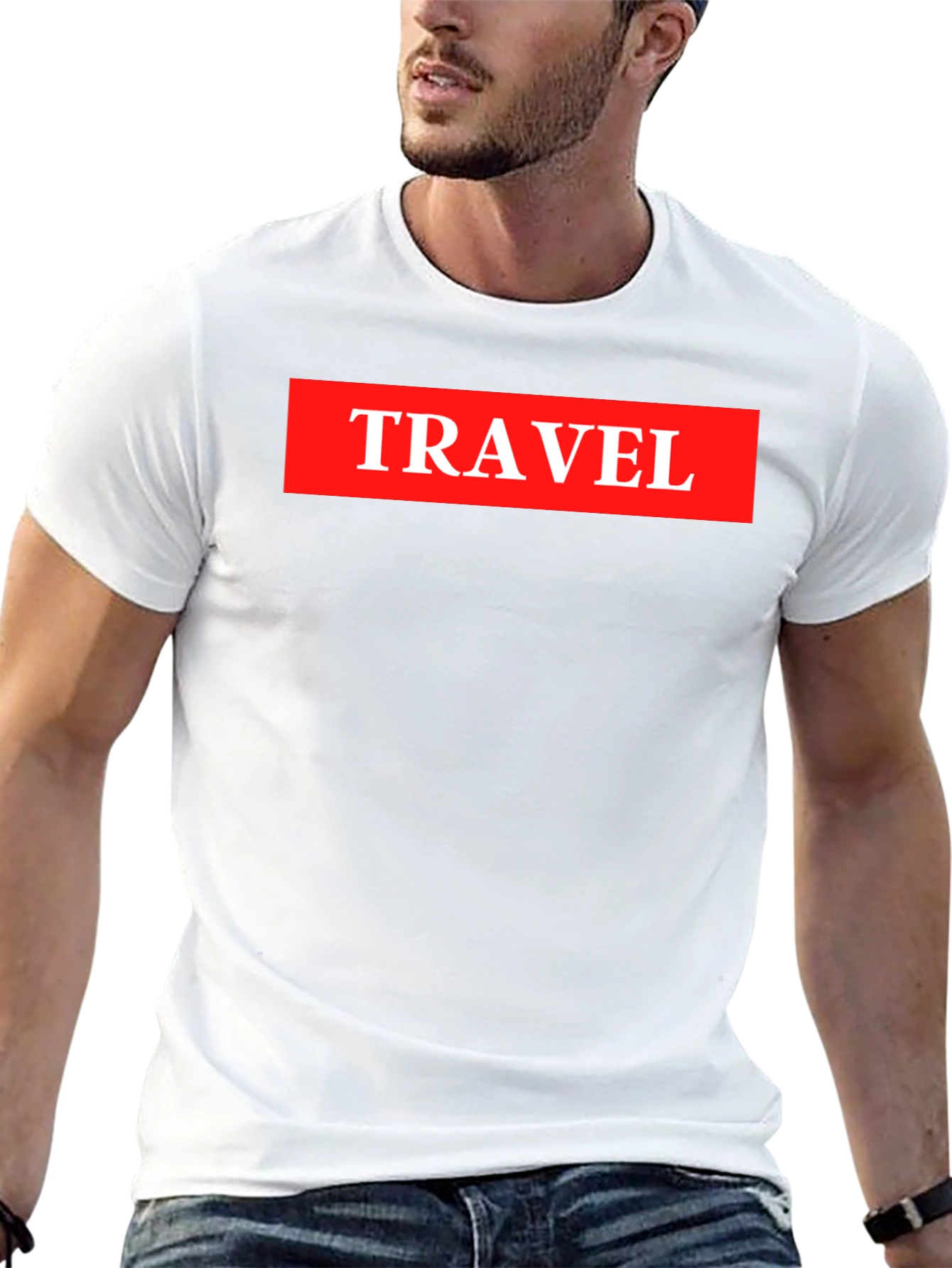 Travel Graphic Tee - Adventure Ready Casual Black T-Shirt