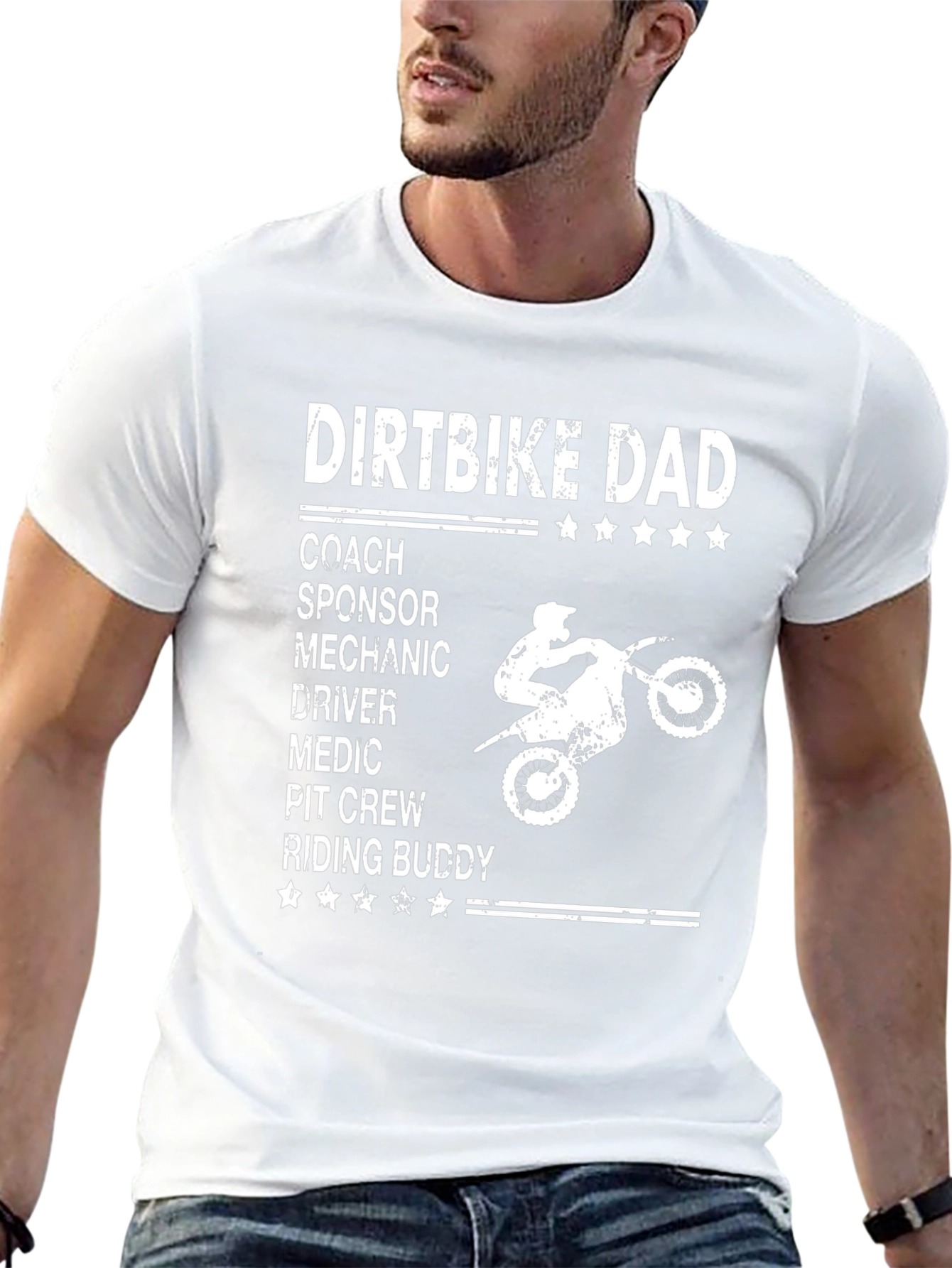 Dirtbike Dad T-Shirt - Coach Sponsor Mechanic