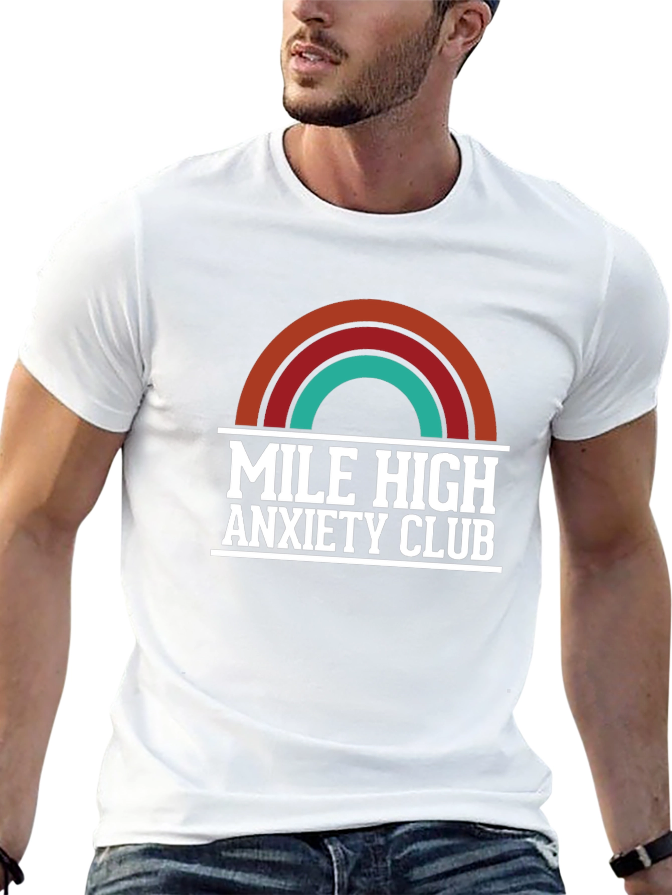 Mile High Anxiety Club T-Shirt Retro Design
