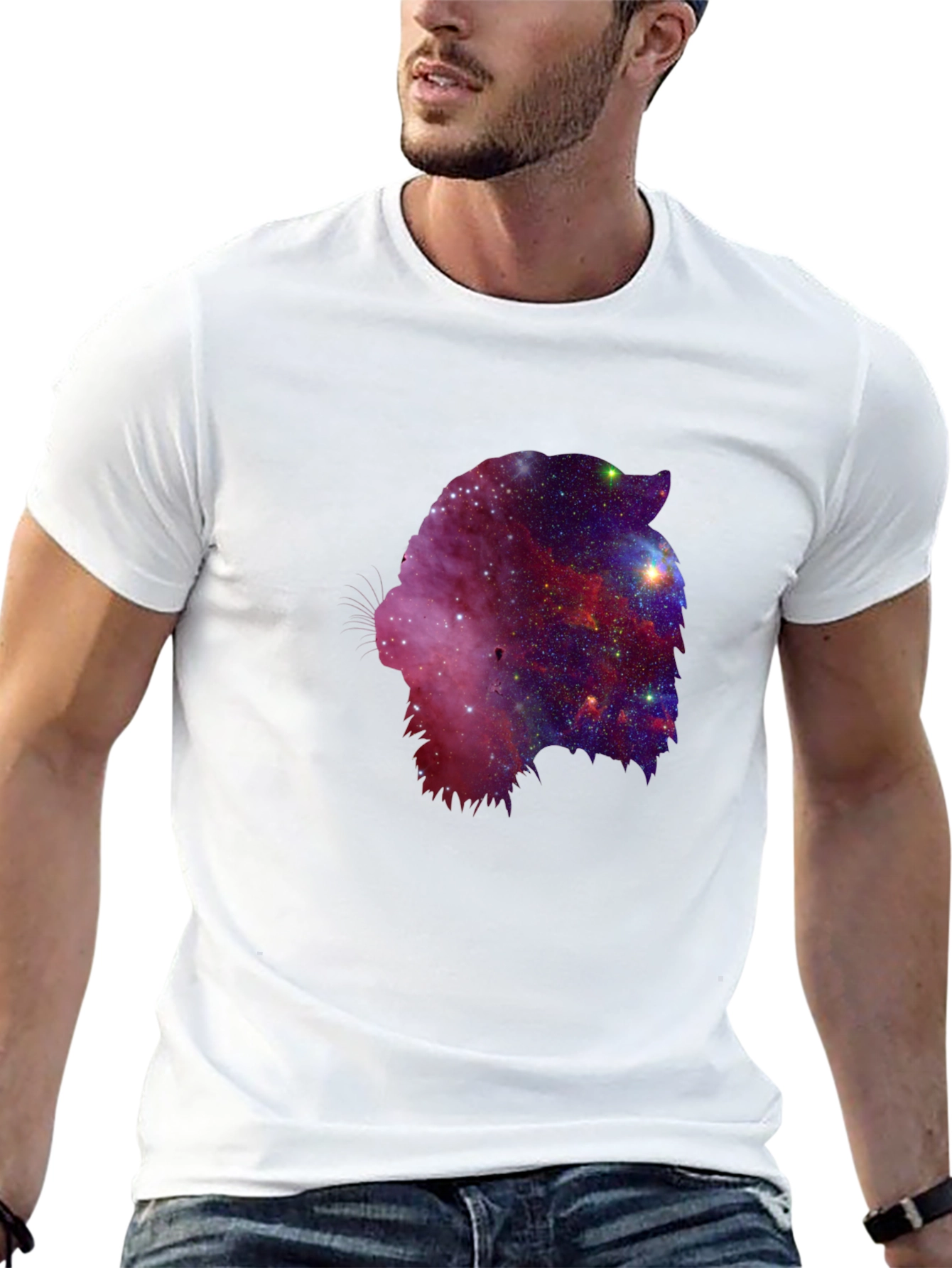 Nebula Lion Black T-Shirt