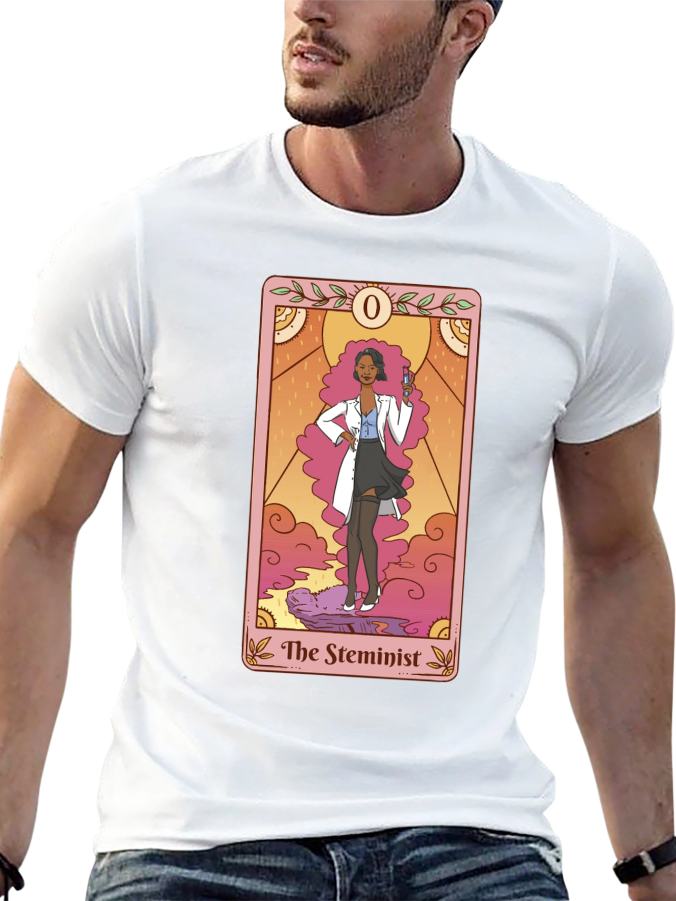 The Steminist Tarot Card T-Shirt - Black