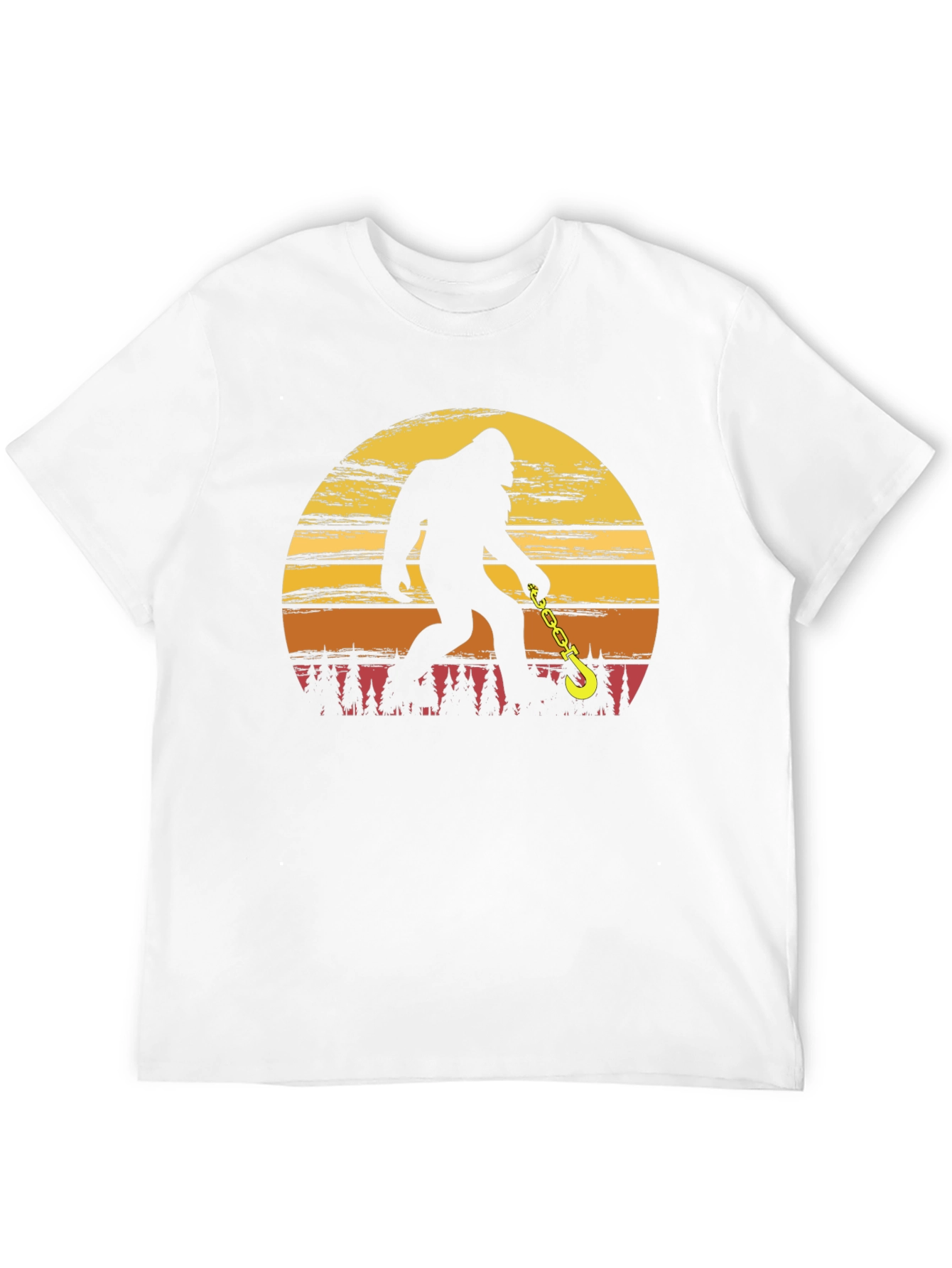 Sasquatch Tow Truck Driver T-Shirt Bigfoot Humor Tee