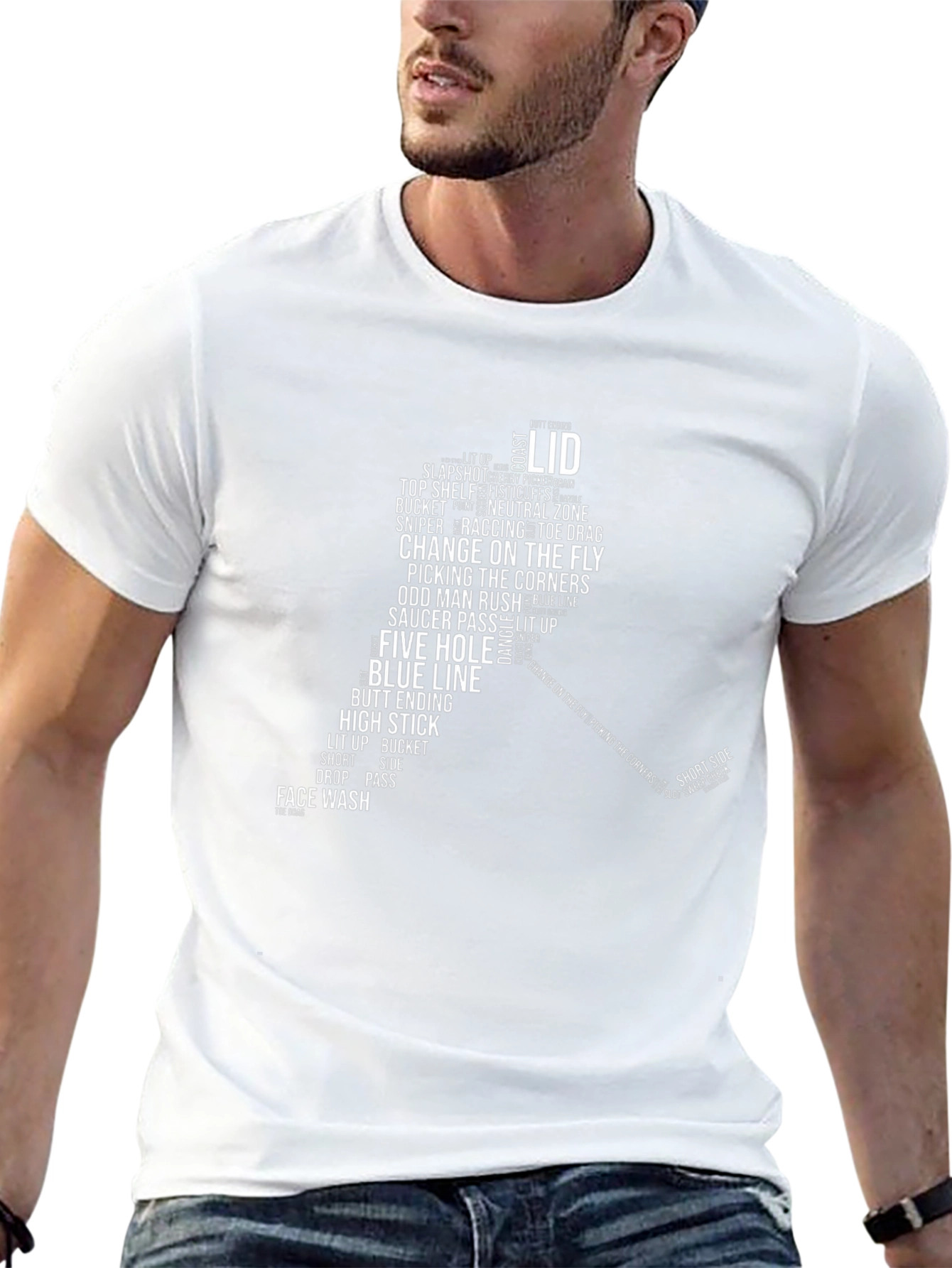 Hockey Slang Word Cloud T-Shirt