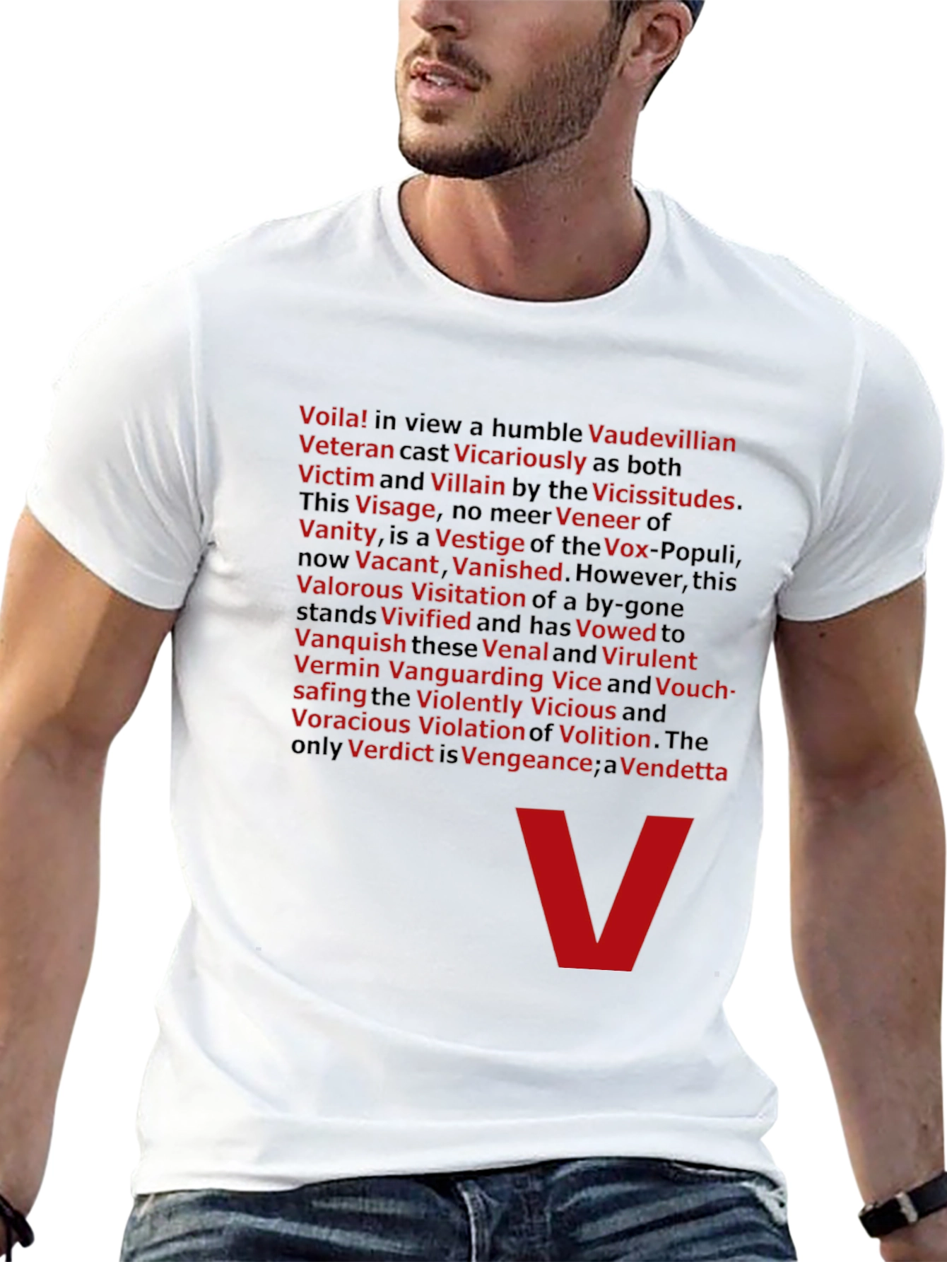 V for Vendetta T-Shirt - Voila Villain