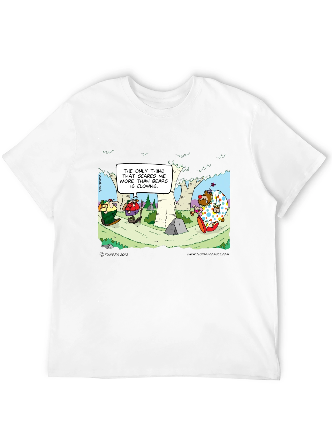 Clowns vs Bears T-Shirt: Cartoon Humor Tee