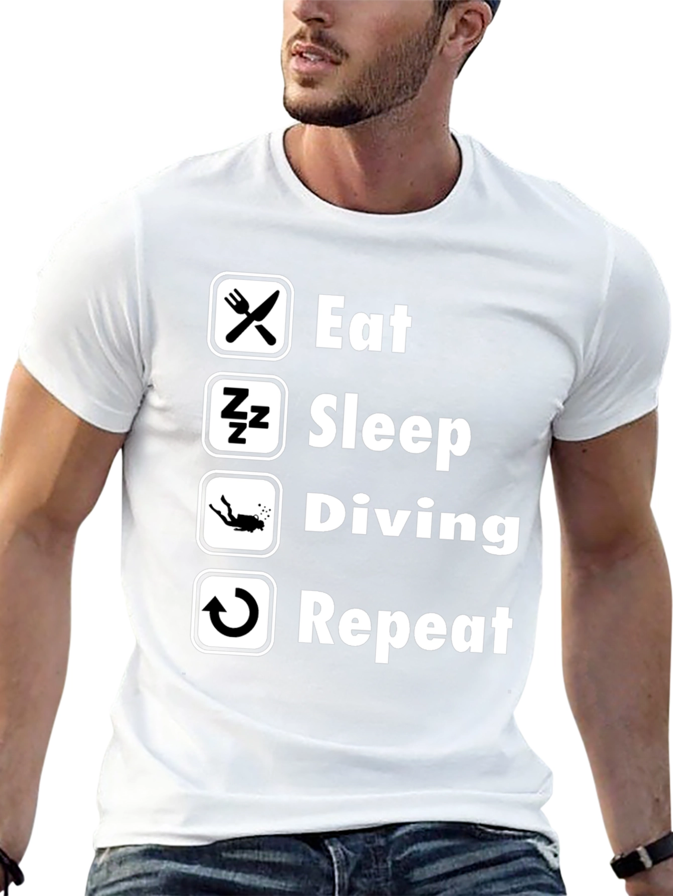 Eat Sleep Diving Repeat T-Shirt