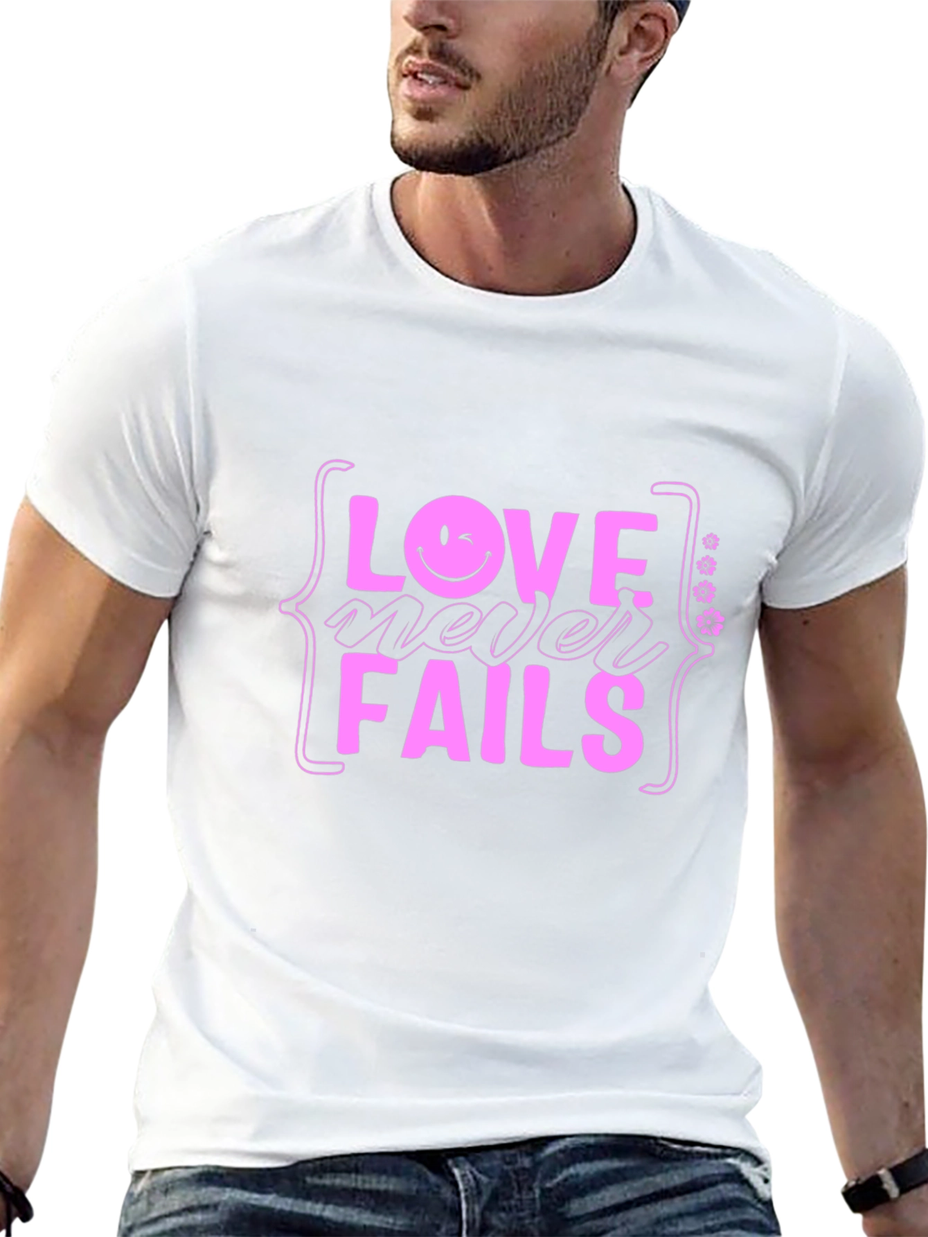 Love Never Fails Black T-Shirt