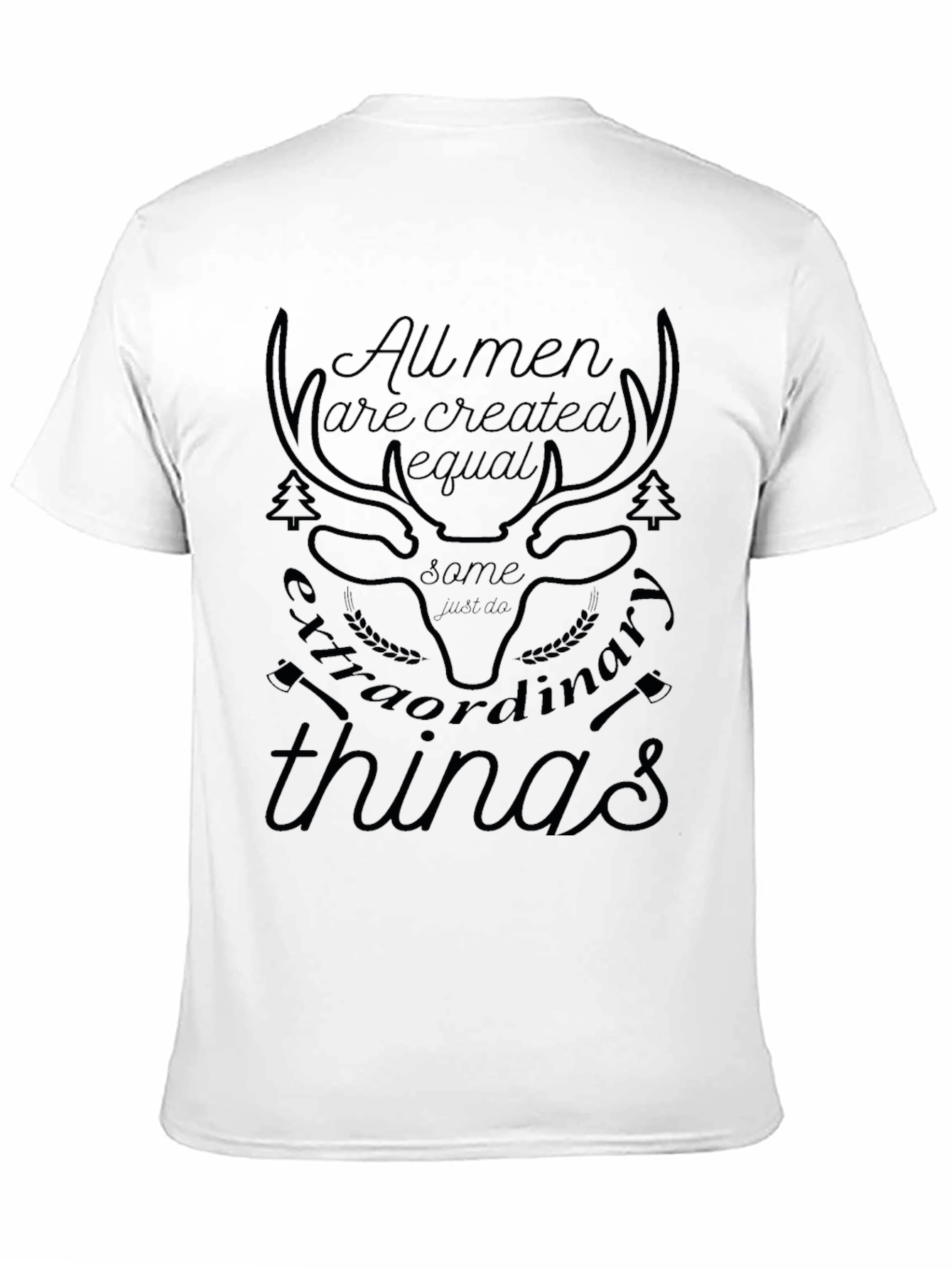 Mens Extraordinary Deer Graphic Tee