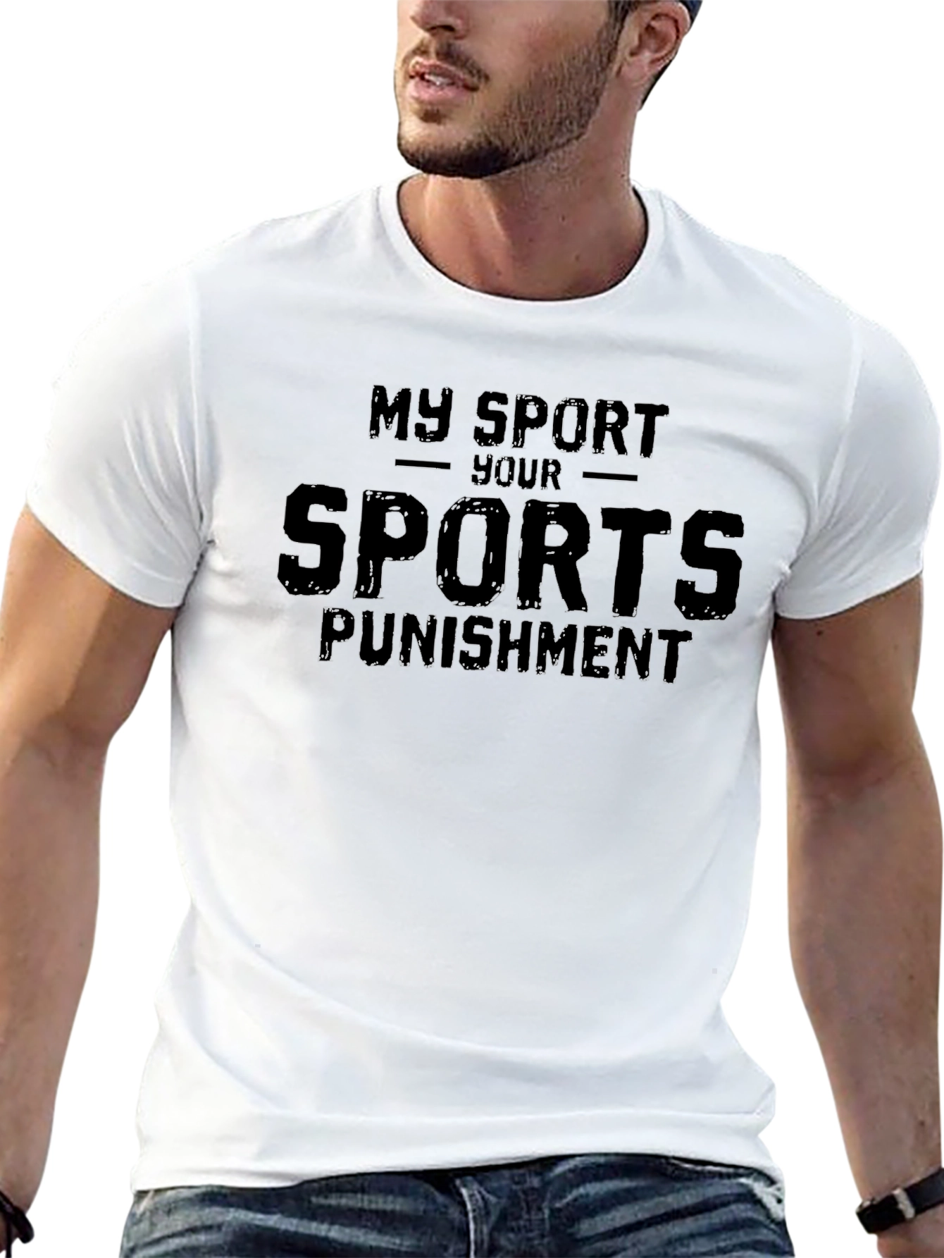 My Sport Your Sports Punishment Black T-Shirt