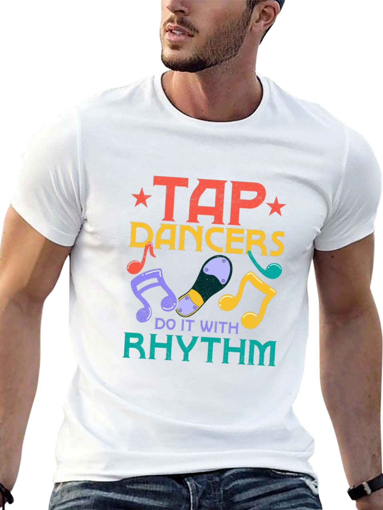 Tap Dancers Do It With Rhythm Black T-Shirt