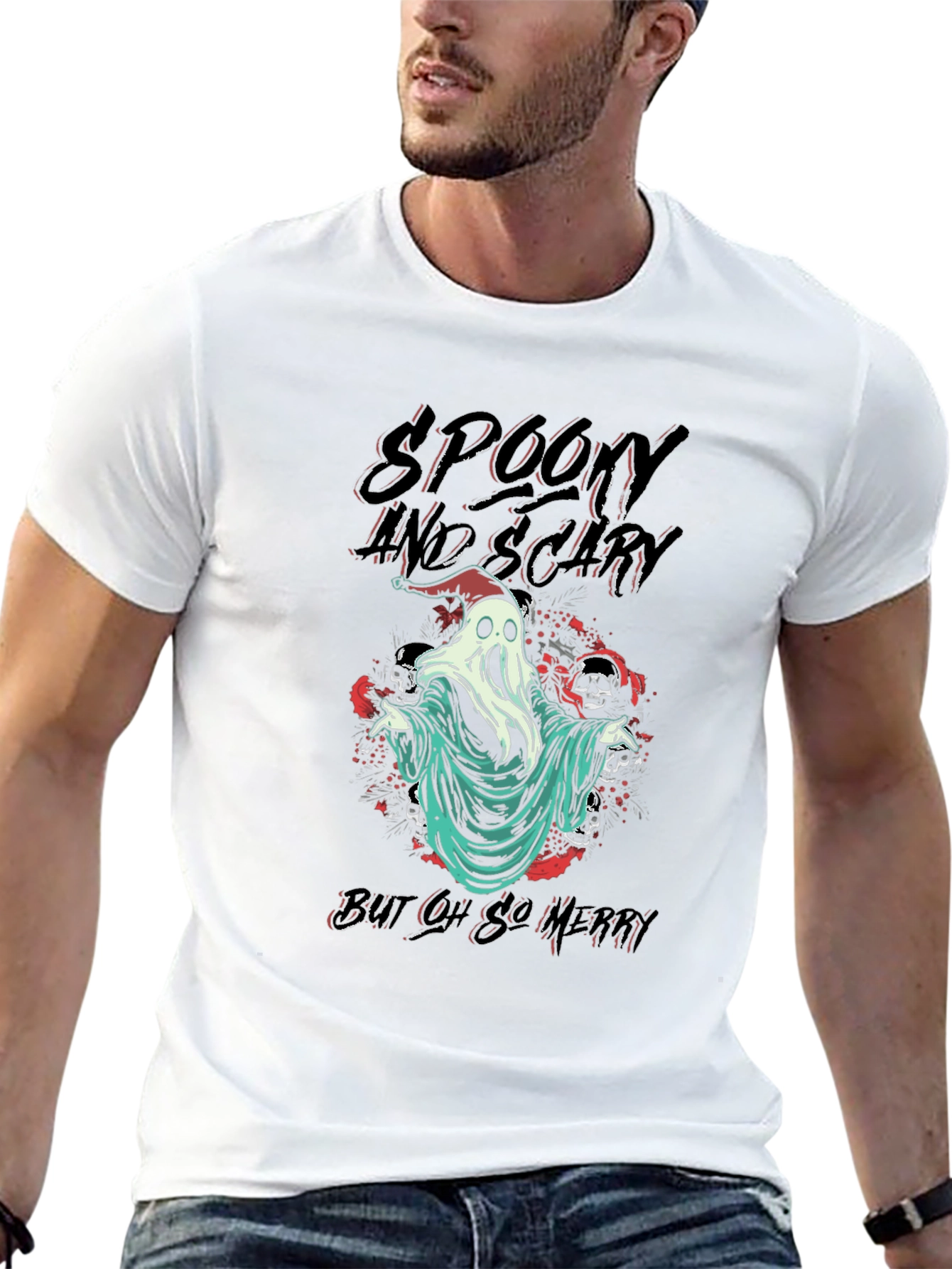 Spooky But Oh So Merry Graphic T-Shirt
