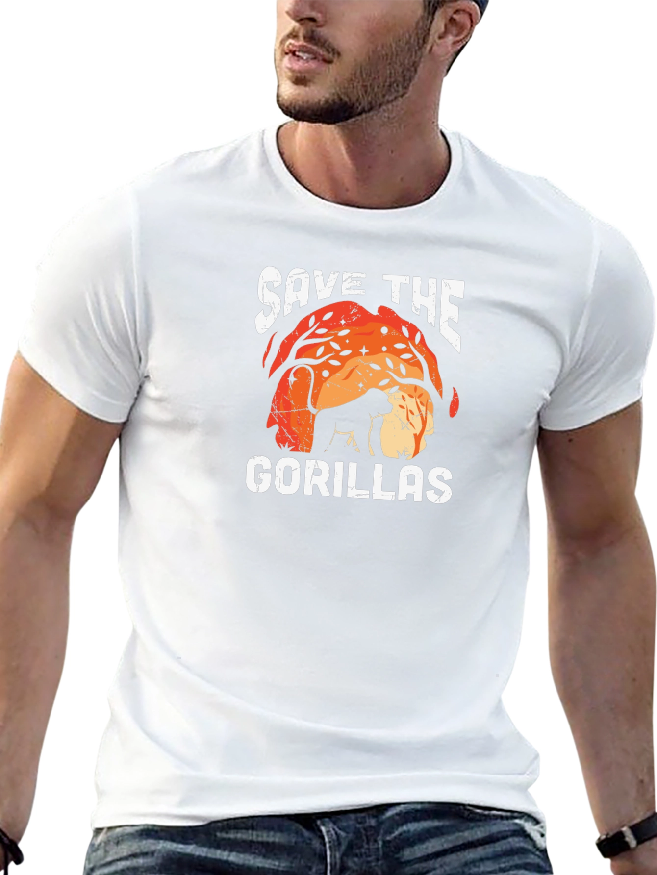 Save the Gorillas T-Shirt - Wildlife Conservation Tee