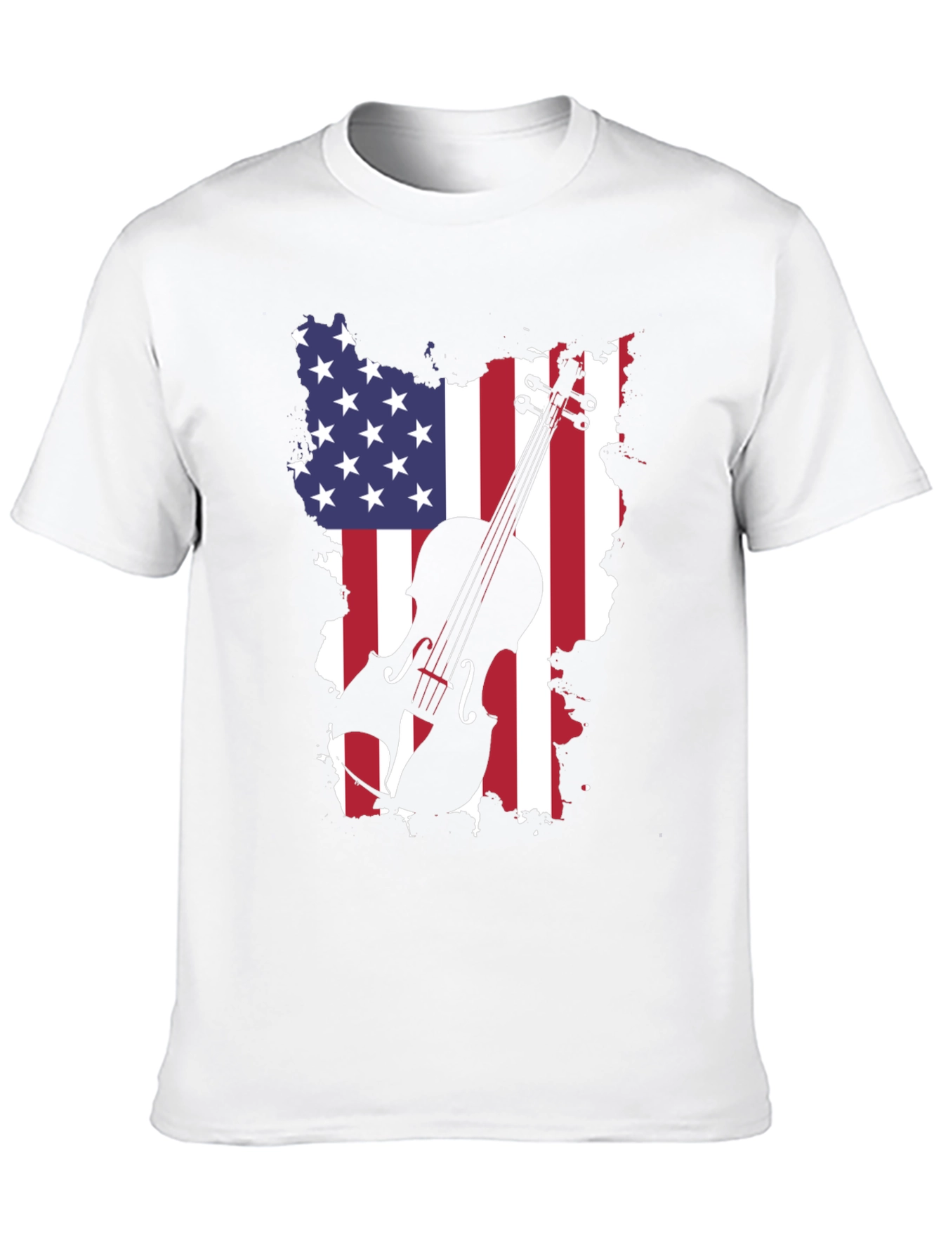 American Flag Violin T-Shirt