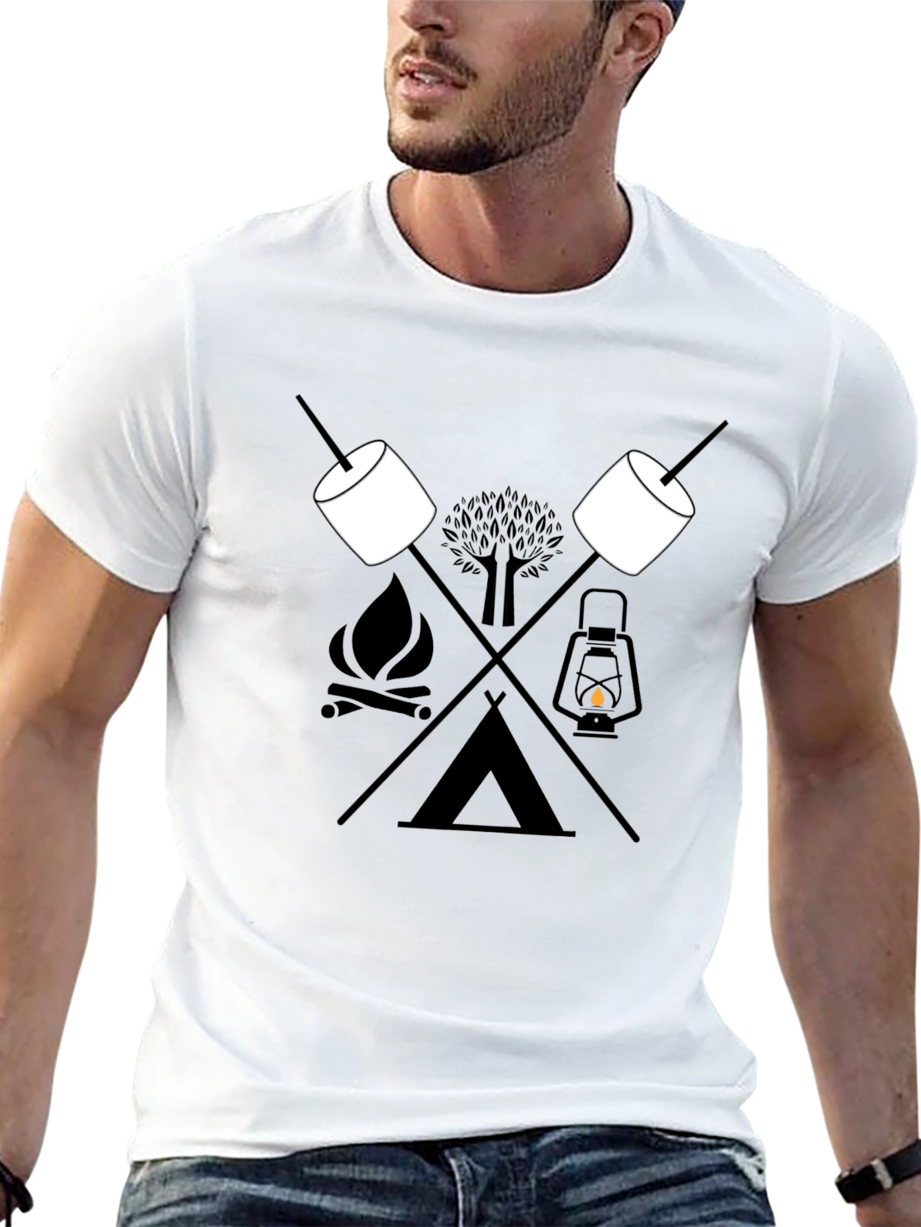 Camping Adventure Graphic Tee - Outdoor Lovers Essential