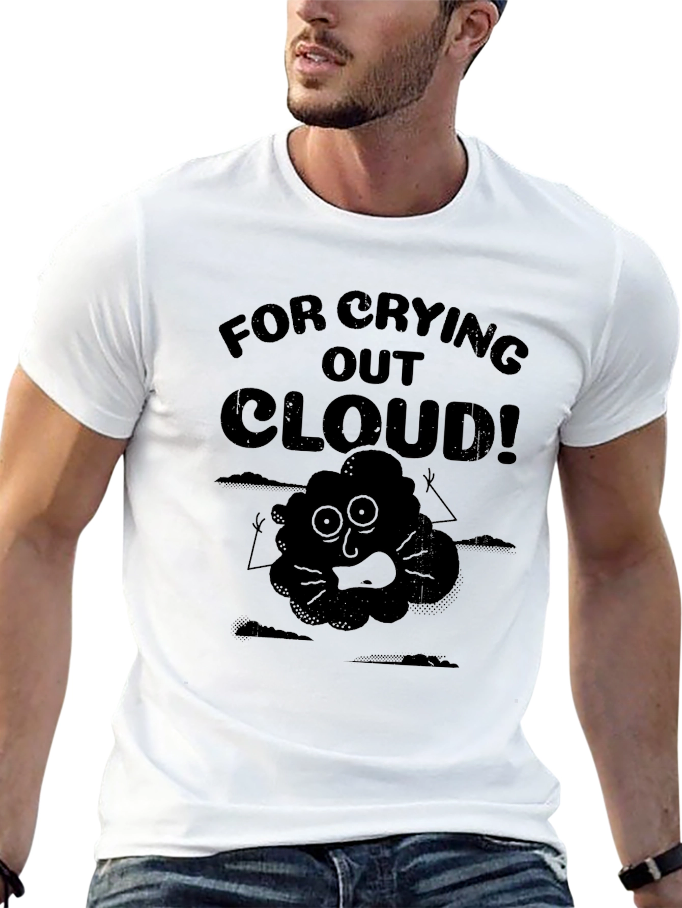 For Crying Out Cloud Black Graphic T-Shirt