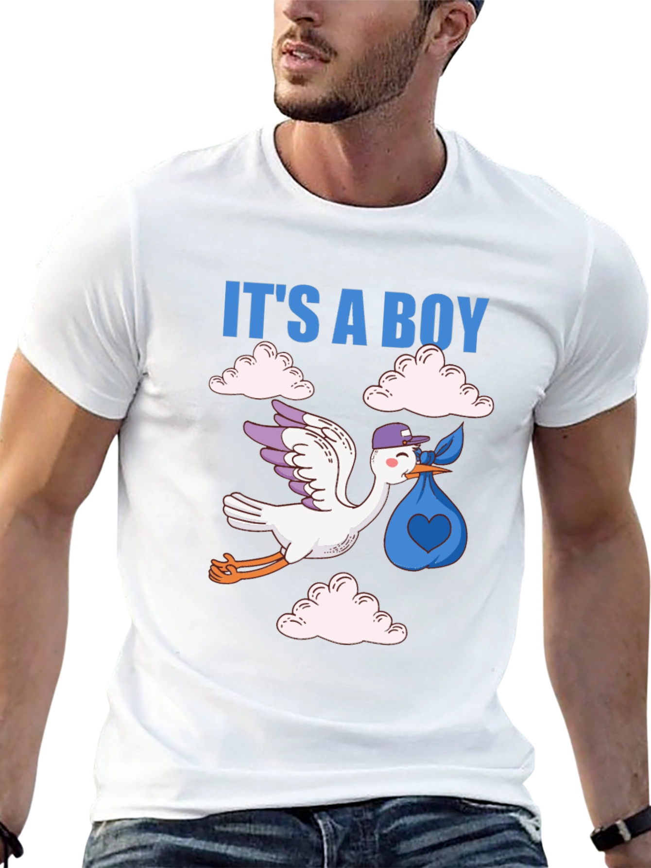 Its a Boy! Baby Shower Stork Unisex T-Shirt