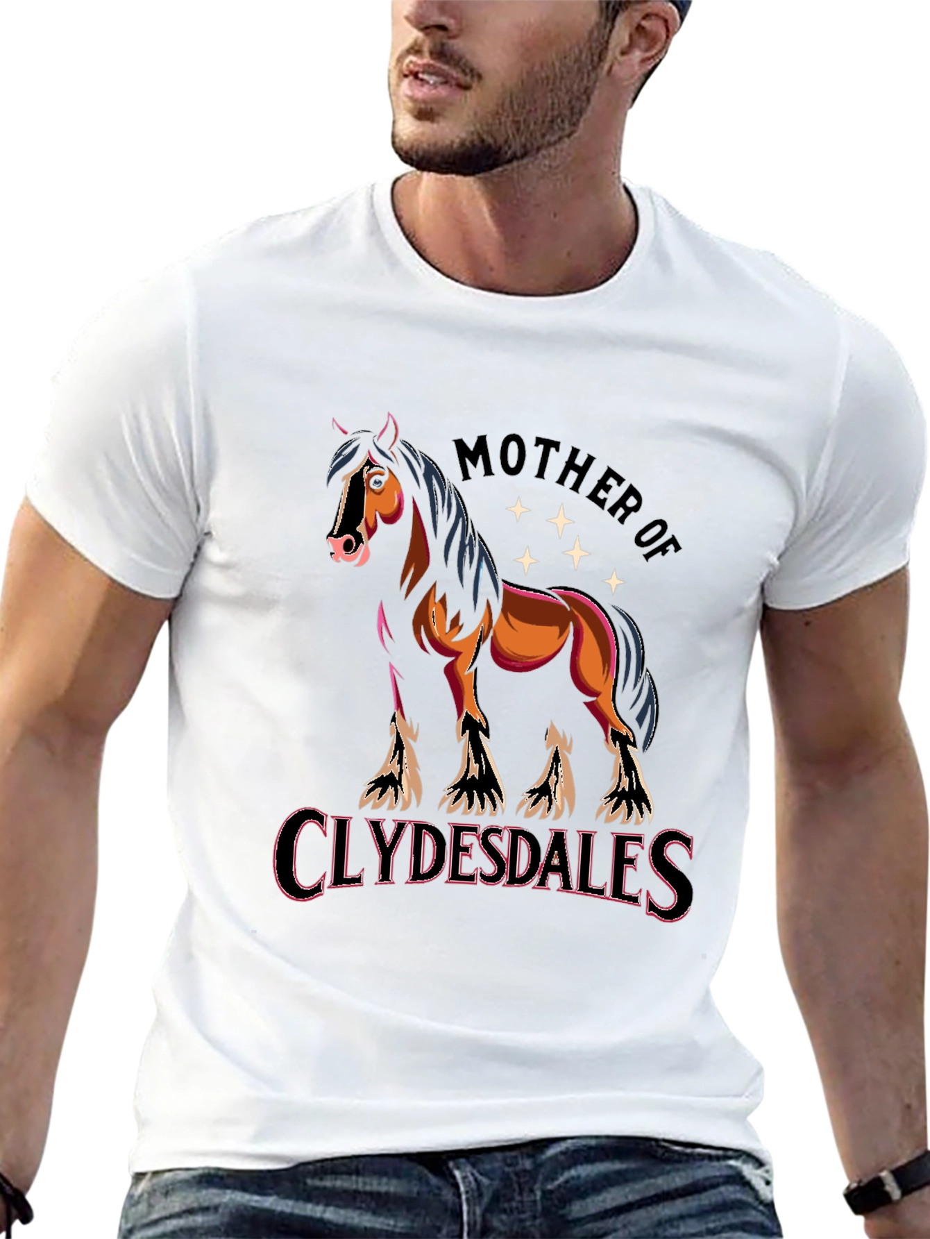 Mother of Clydesdales Graphic T-Shirt