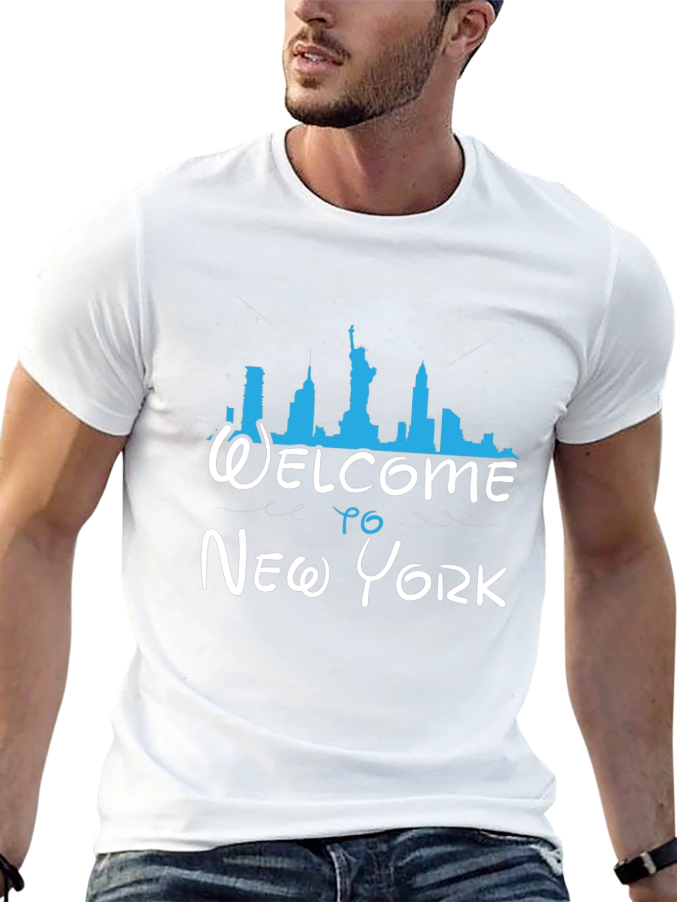 Welcome to New York Black Graphic T-Shirt