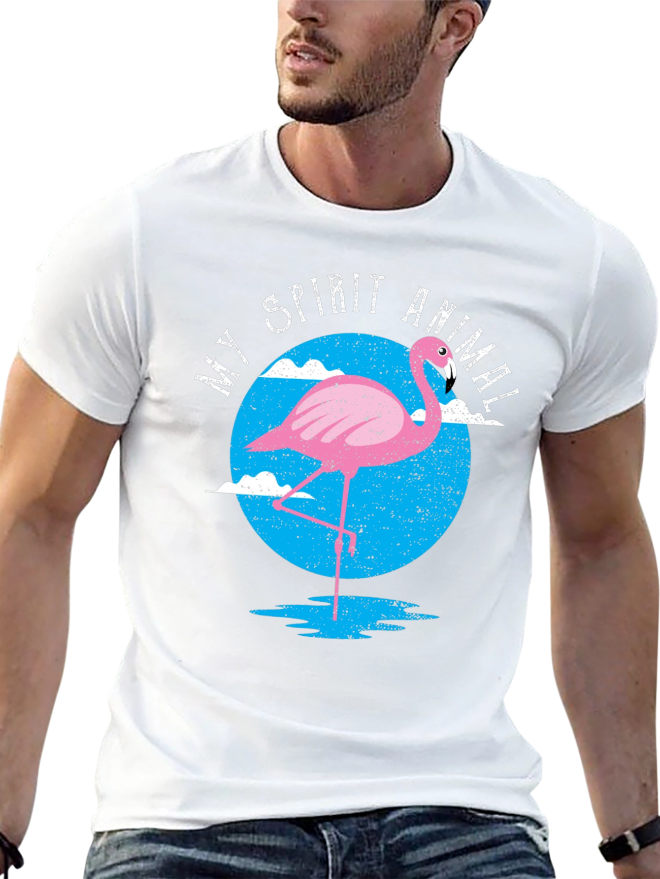 Spirit Animal Flamingo Graphic Tee