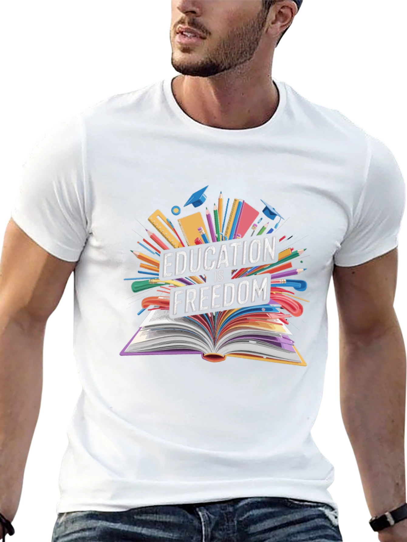 Education is Freedom Graphic T-Shirt