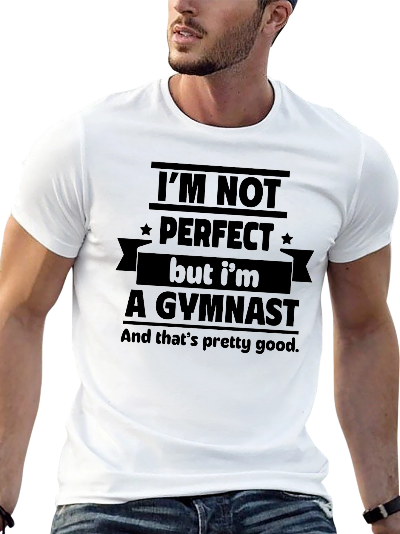 Gymnast Graphic Tee - Im Not Perfect Funny T-Shirt