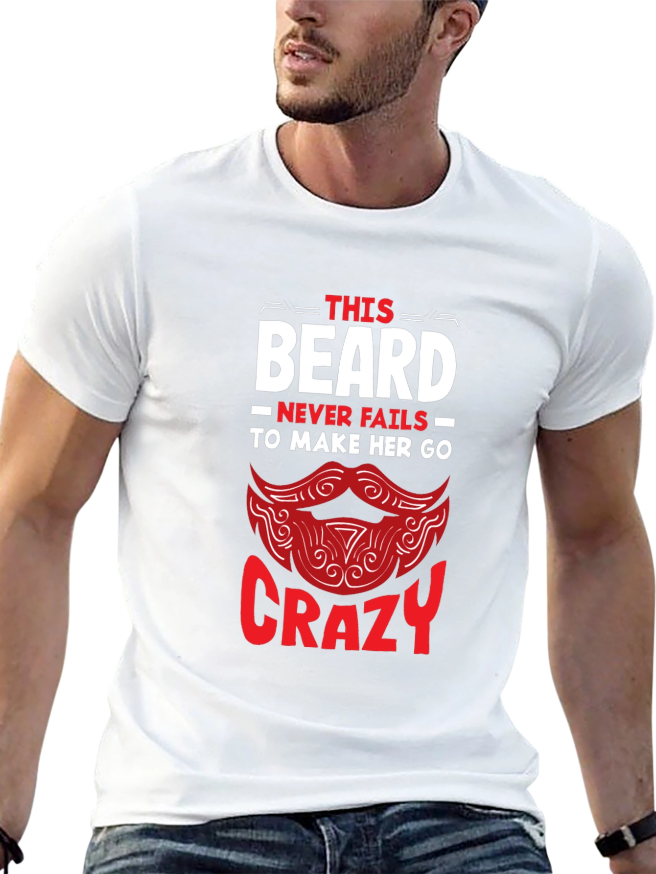Beard Makes Her Go Crazy Graphic Tee