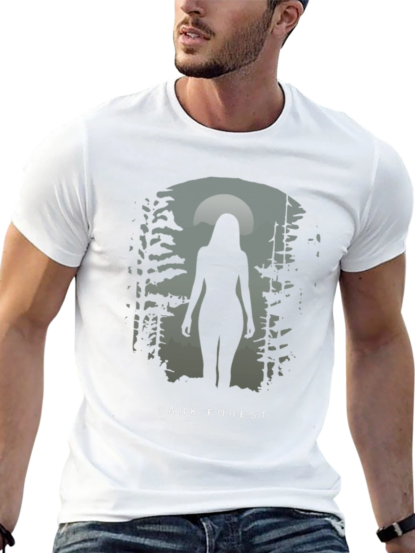 Dark Forest Silhouette Graphic Tee
