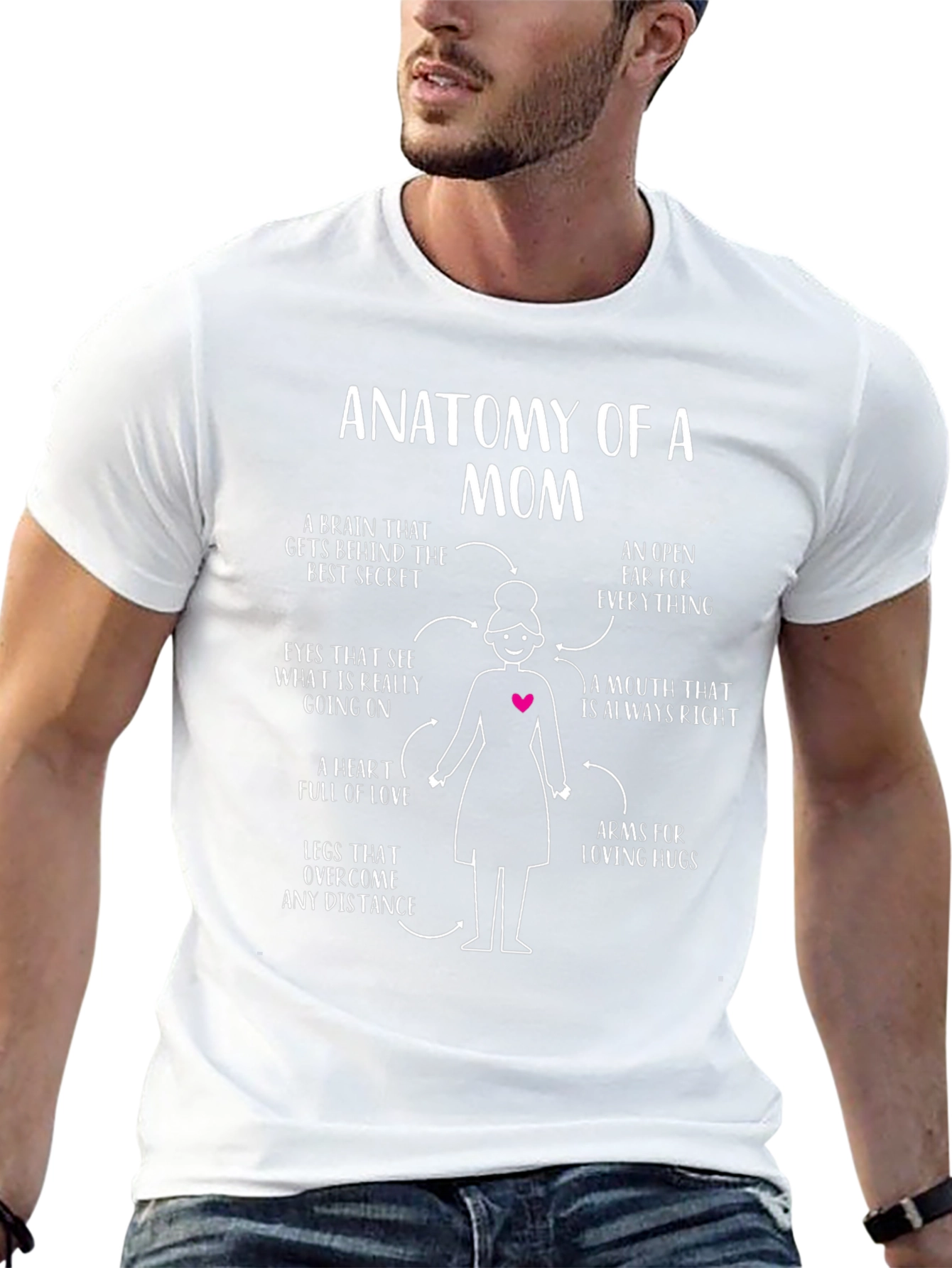 Anatomy of a Mom Black Graphic T-Shirt