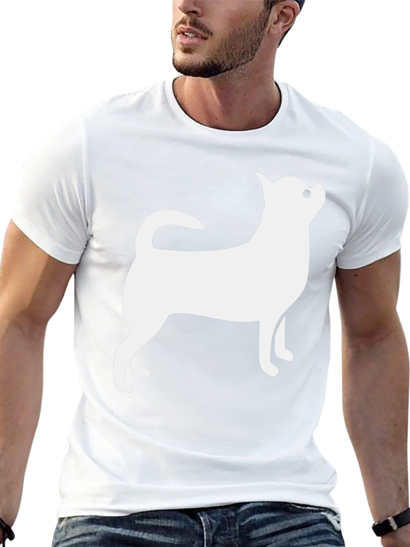 Dog Lovers Graphic Tee - Cute Chihuahua Design