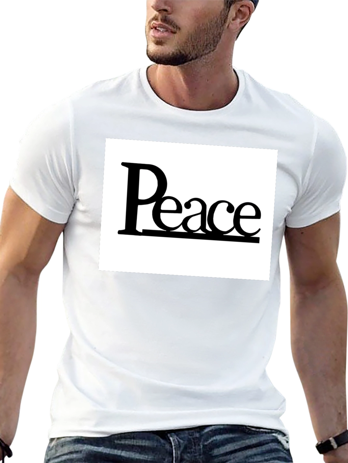 Peace Graphic Tee - Classic Black