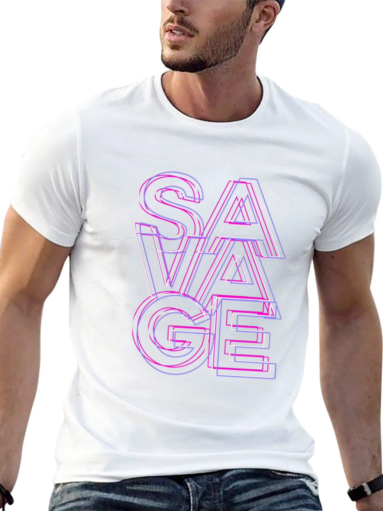 Savage Graphic T-Shirt - Edgy Fashion Statement