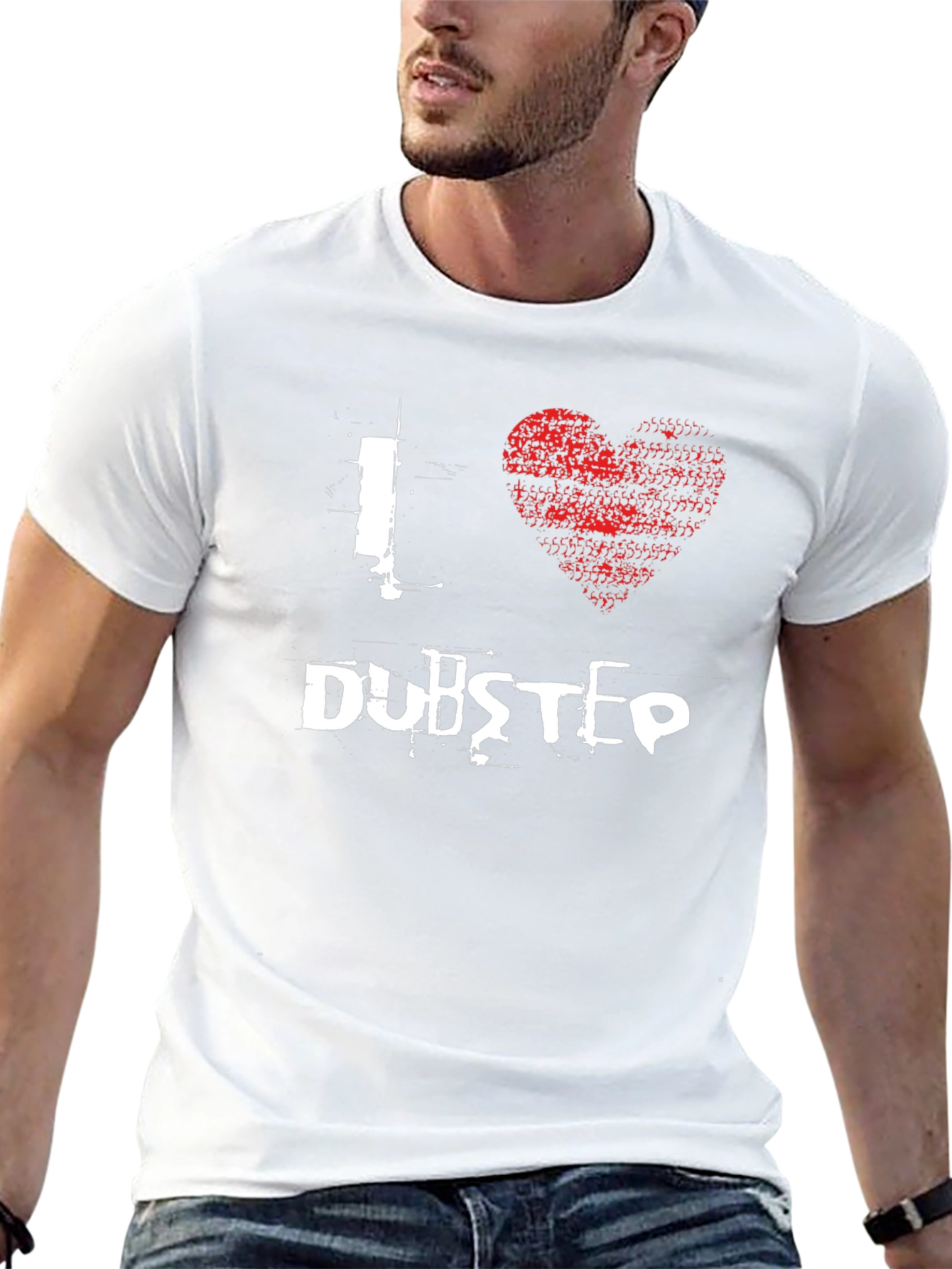 I Heart Dubstep Black Graphic Tee