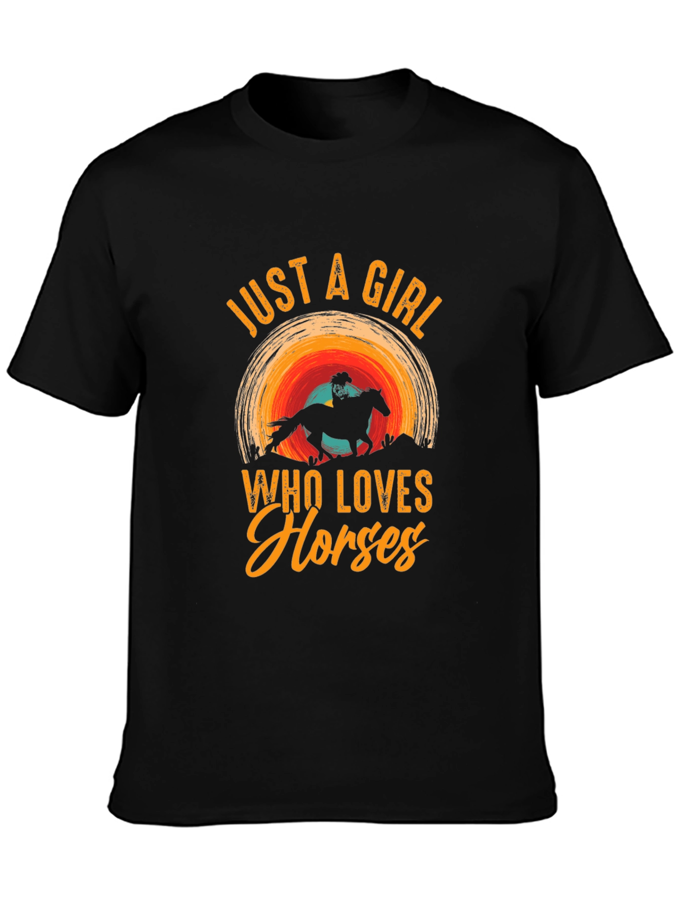 Just A Girl Who Loves Horses Graphic Tee