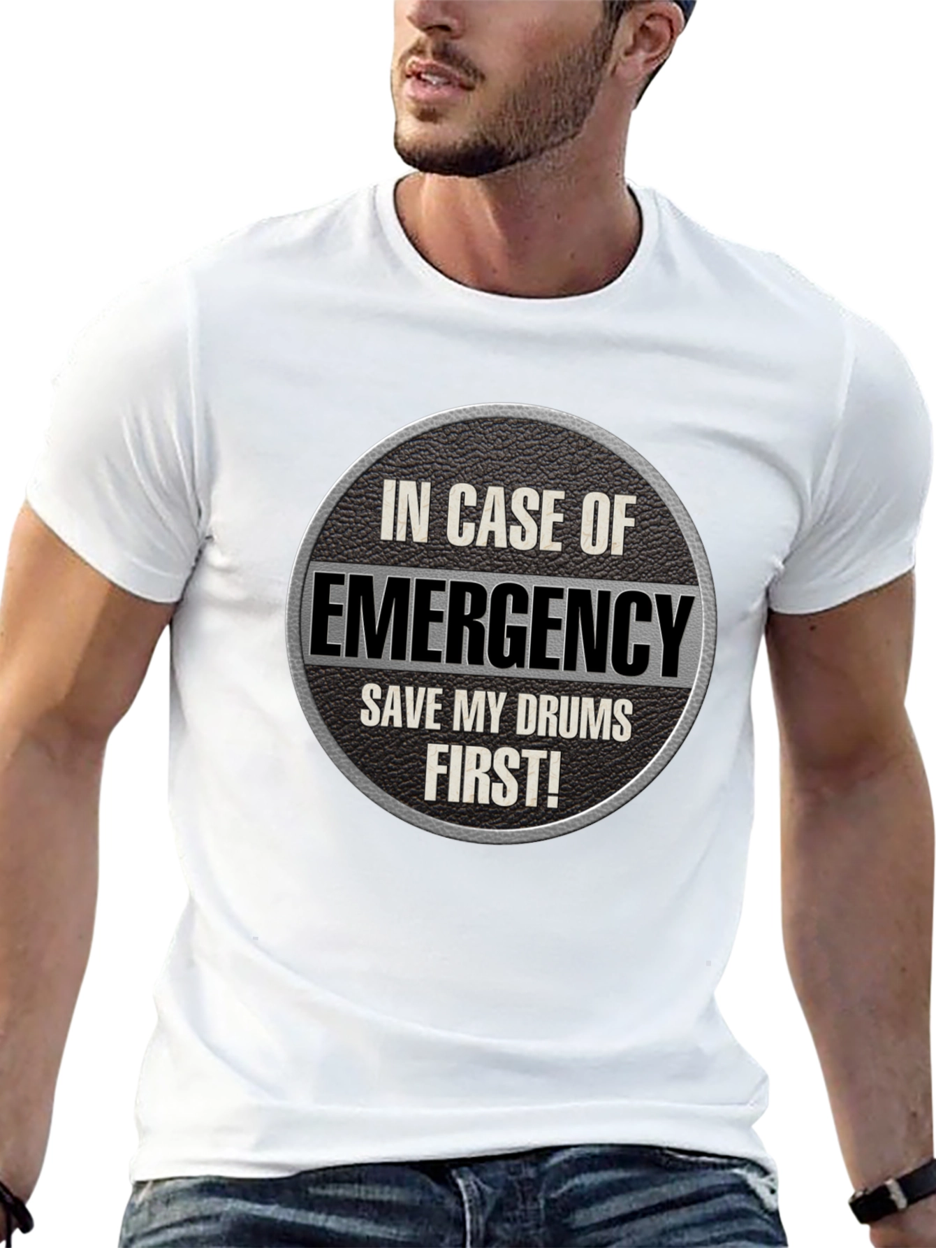Emergency Drums T-Shirt - Save My Drums First!