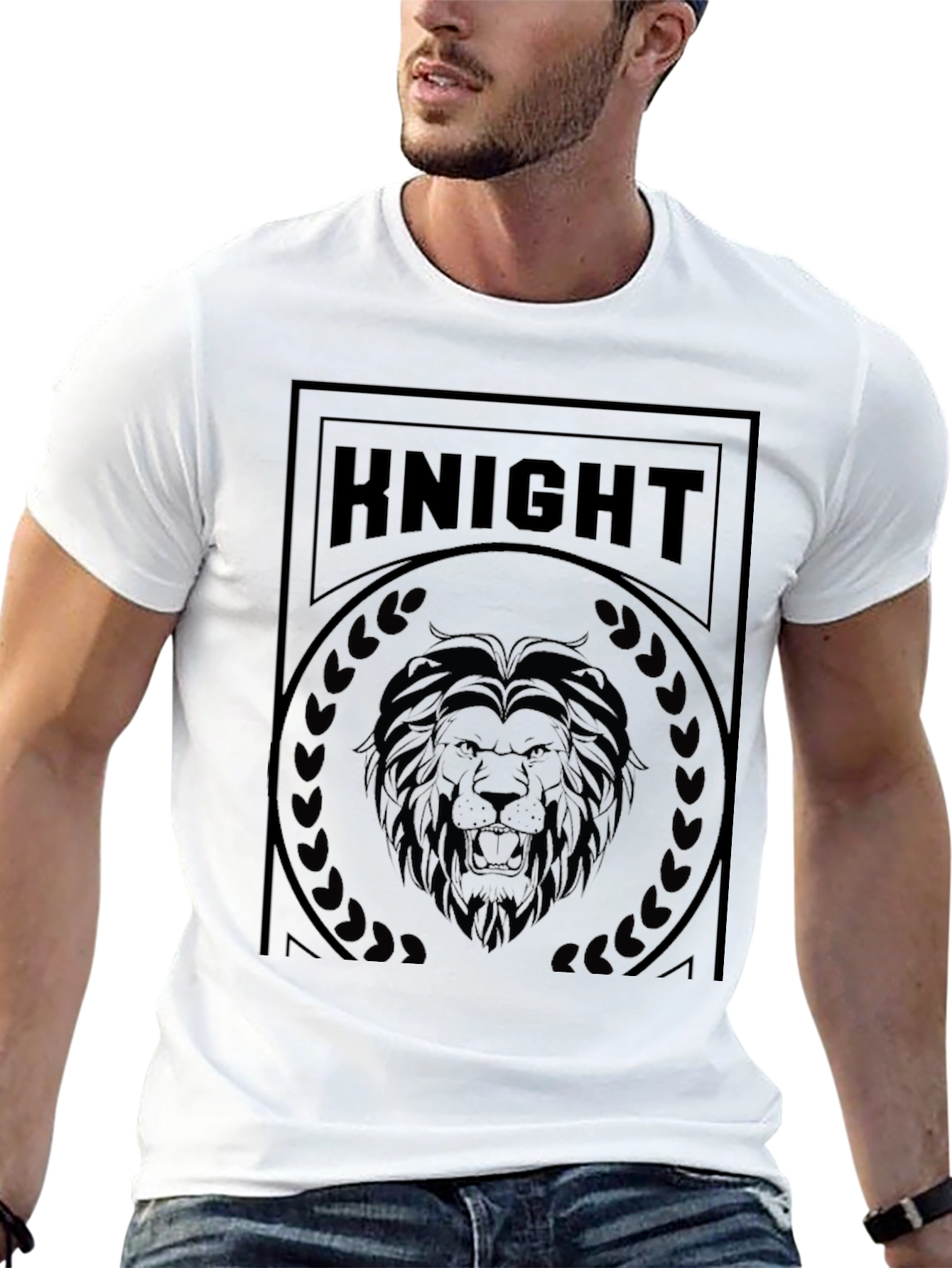Knight Lion Graphic T-Shirt - Mens