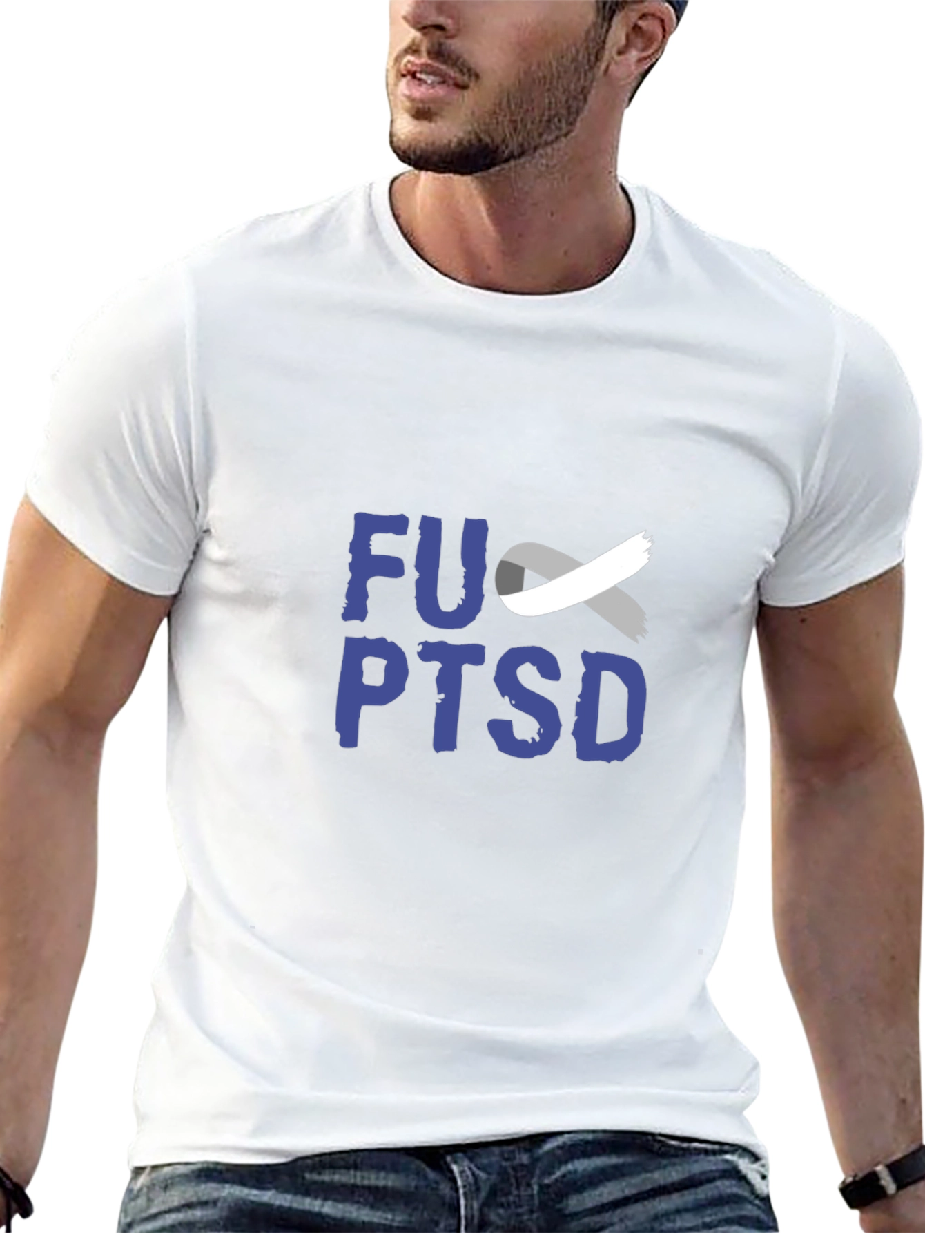 FU PTSD Awareness T-Shirt - Unisex Black Tee