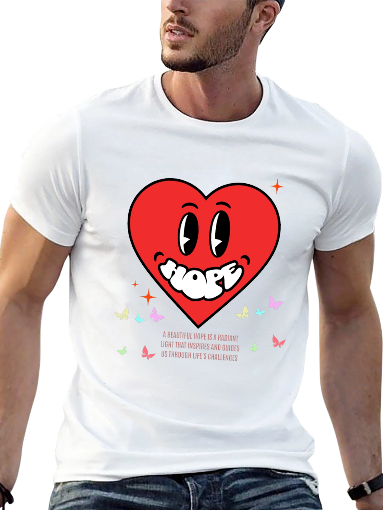 Hopeful Heart Tee - Radiant Light Inspiration