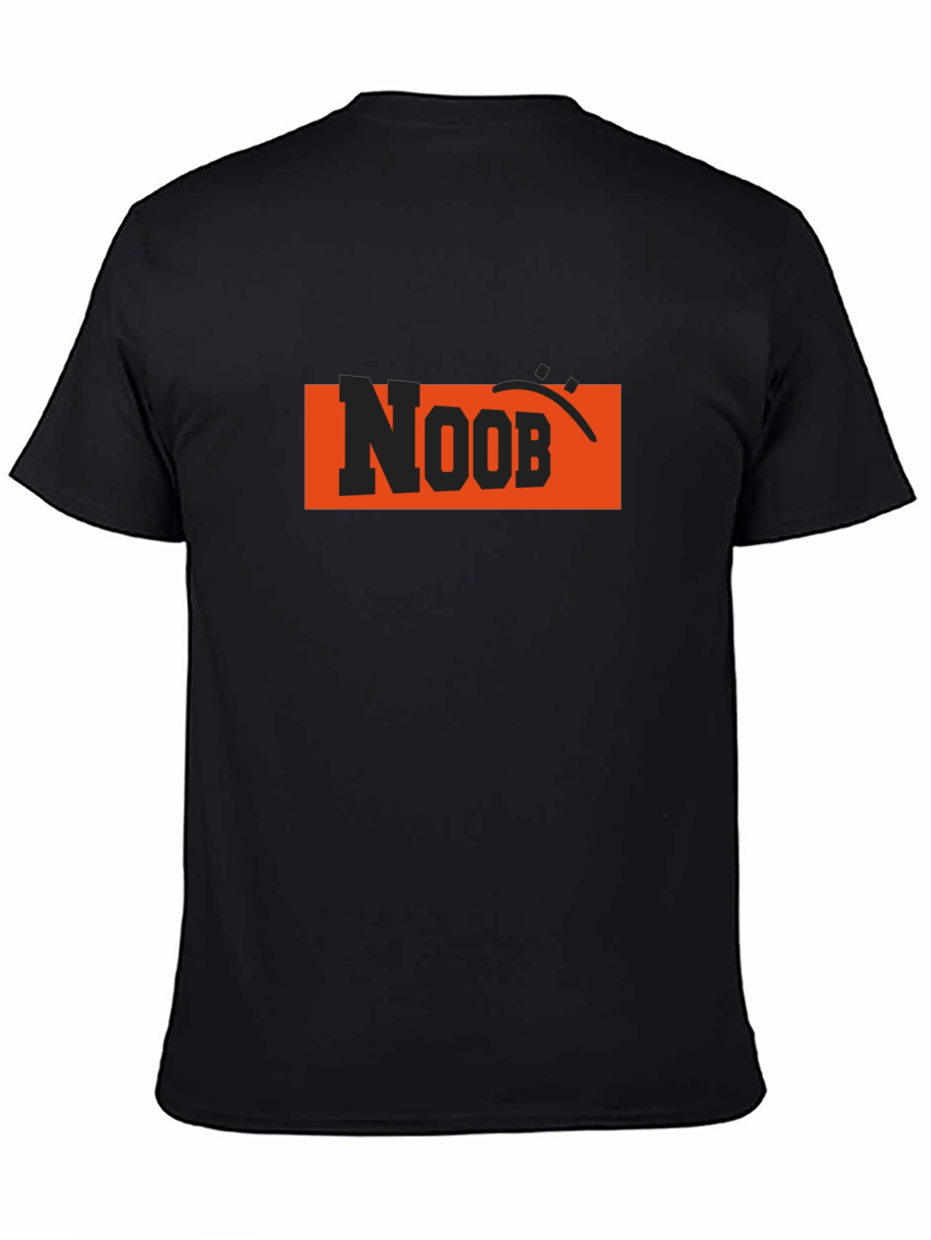 Noob Graphic T-Shirt - Black Crew Neck Tee