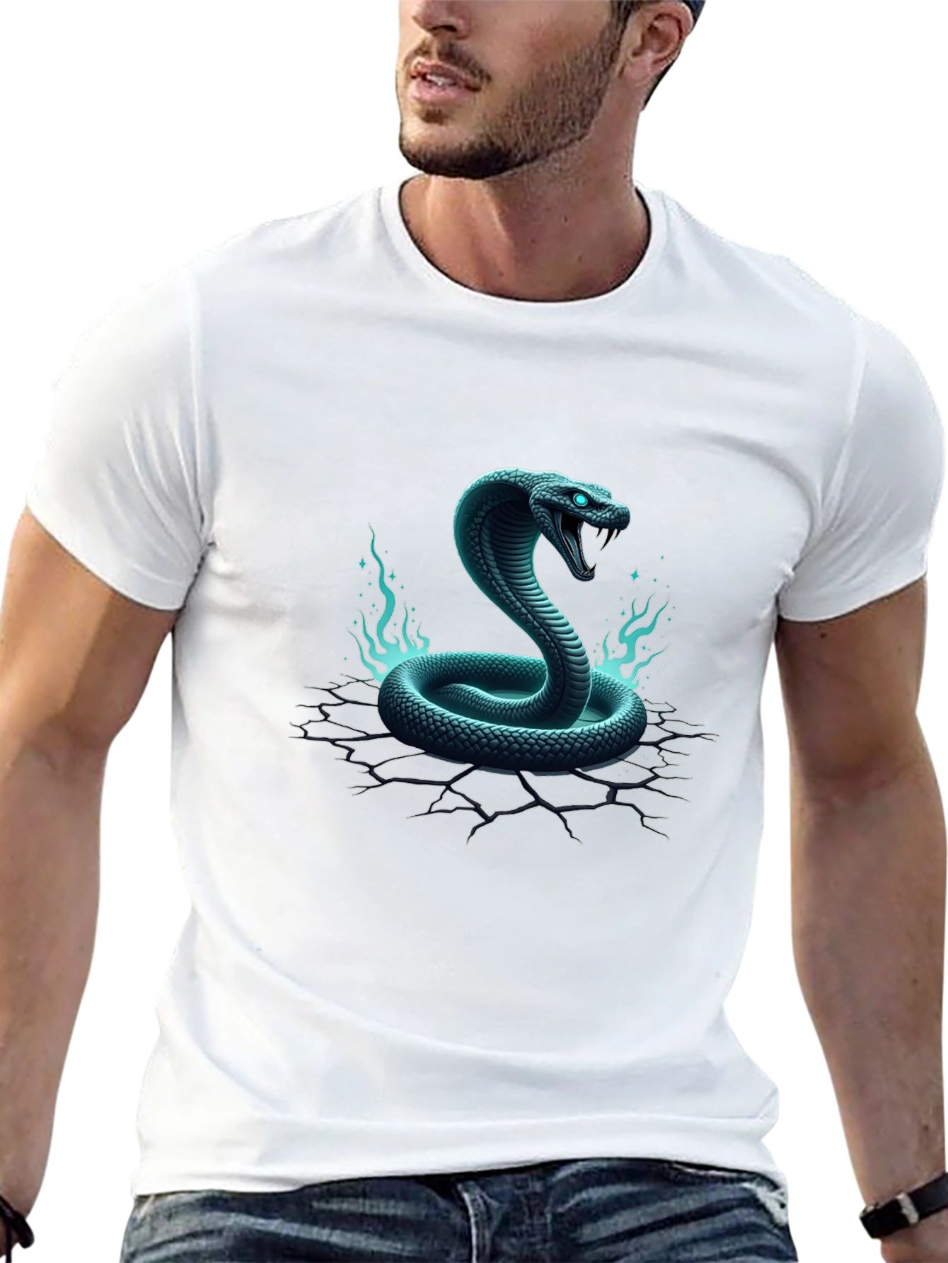 Cobra Graphic Tee - Mens Black T-Shirt