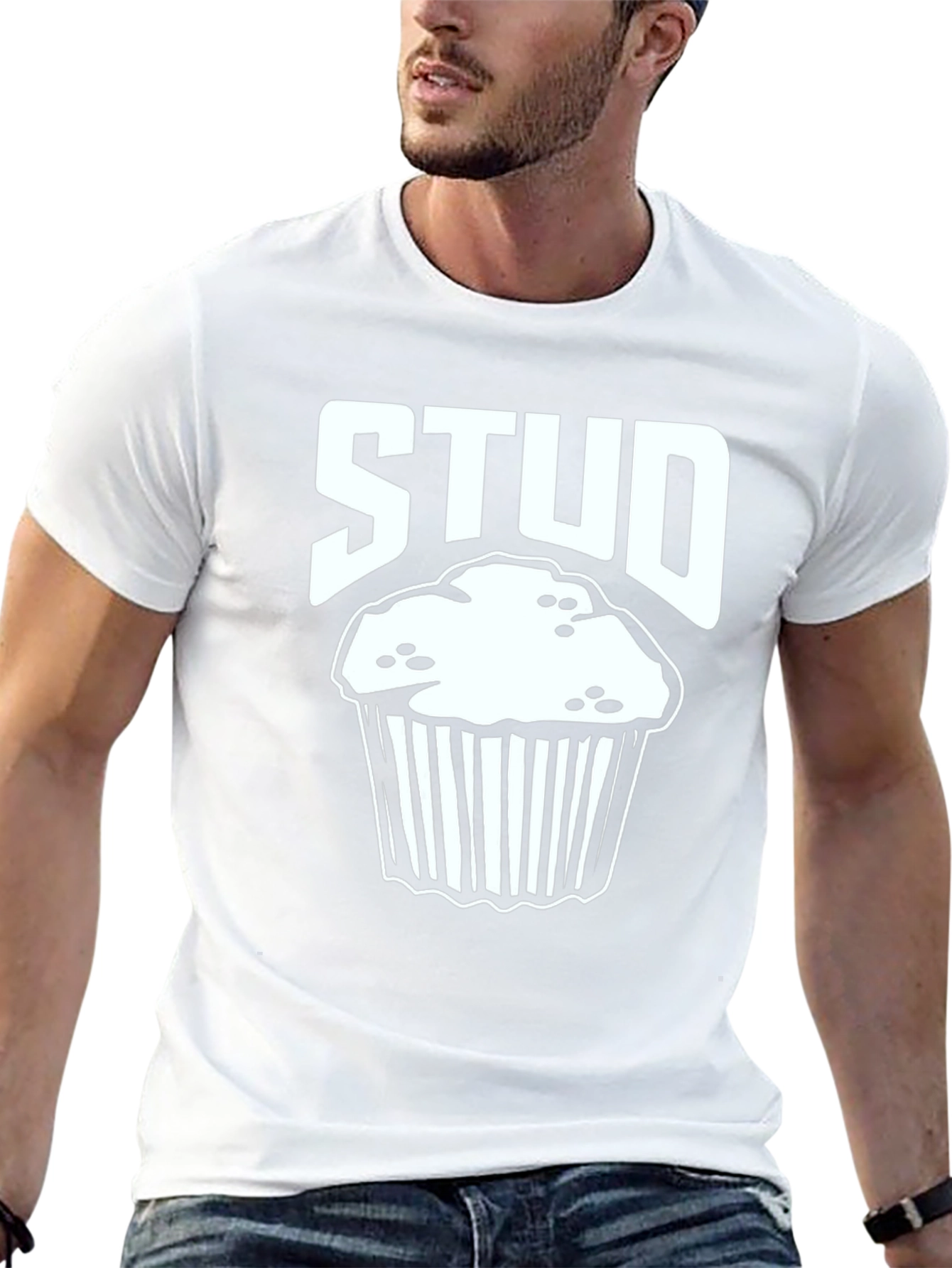Stud Muffin T-Shirt - Funny Food Pun Tee