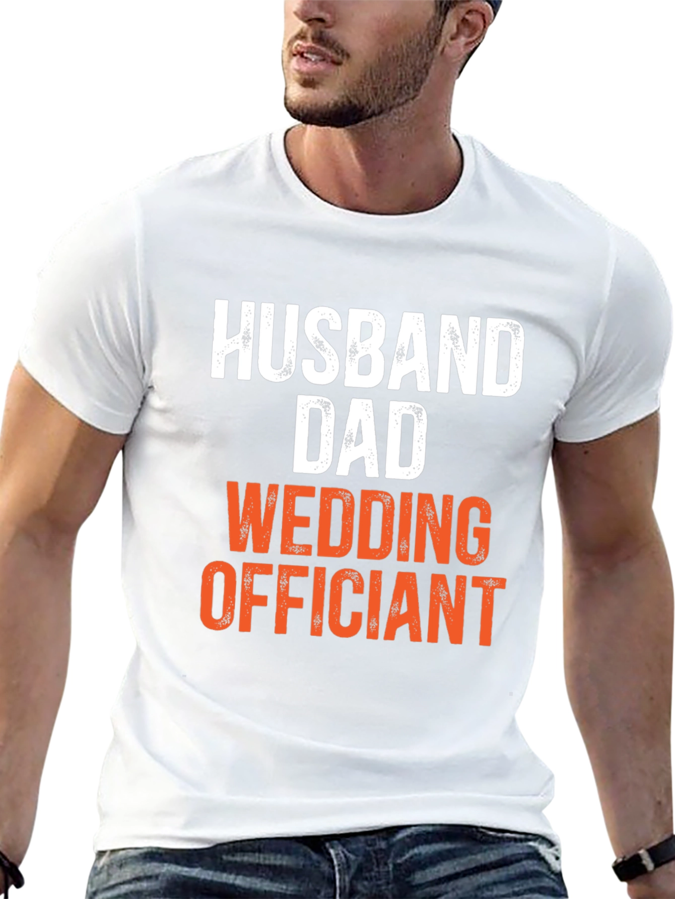 Husband Dad Wedding Officiant T-Shirt