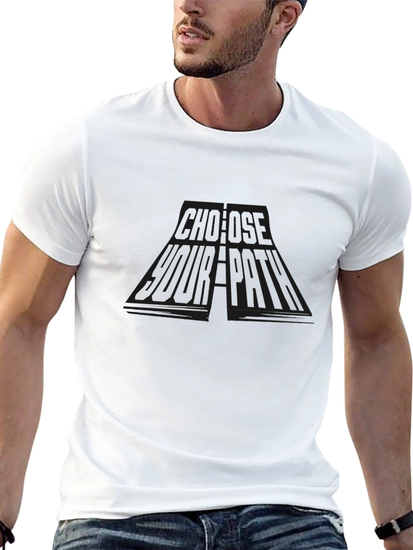 Choose Your Room Doorway Graphic Tee - Black