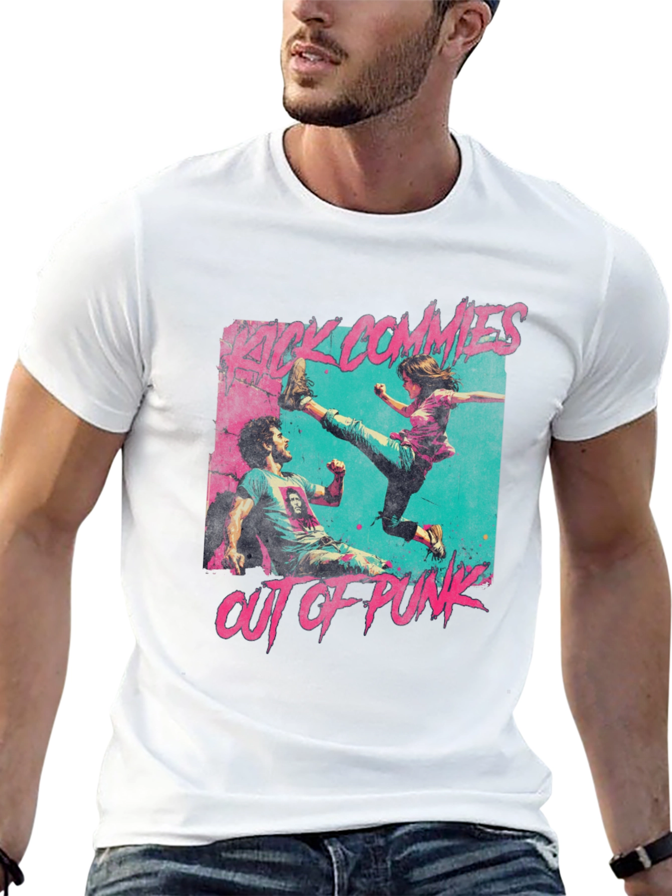 Kick Commies Out Of Punk Graphic Tee