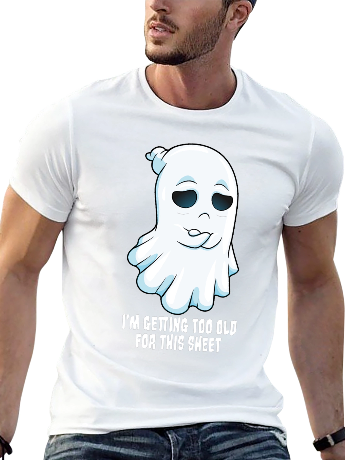 Funny Ghost Graphic Tee - Im Getting Too Old