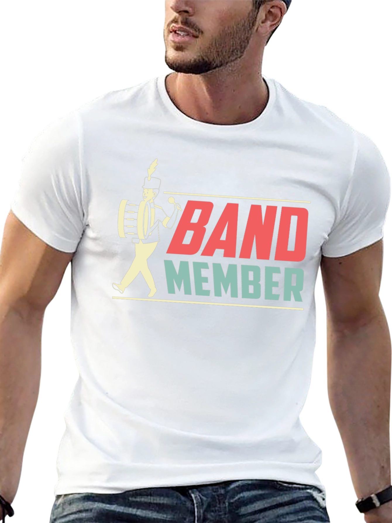 Band Member Graphic T-Shirt - Black Cotton Tee