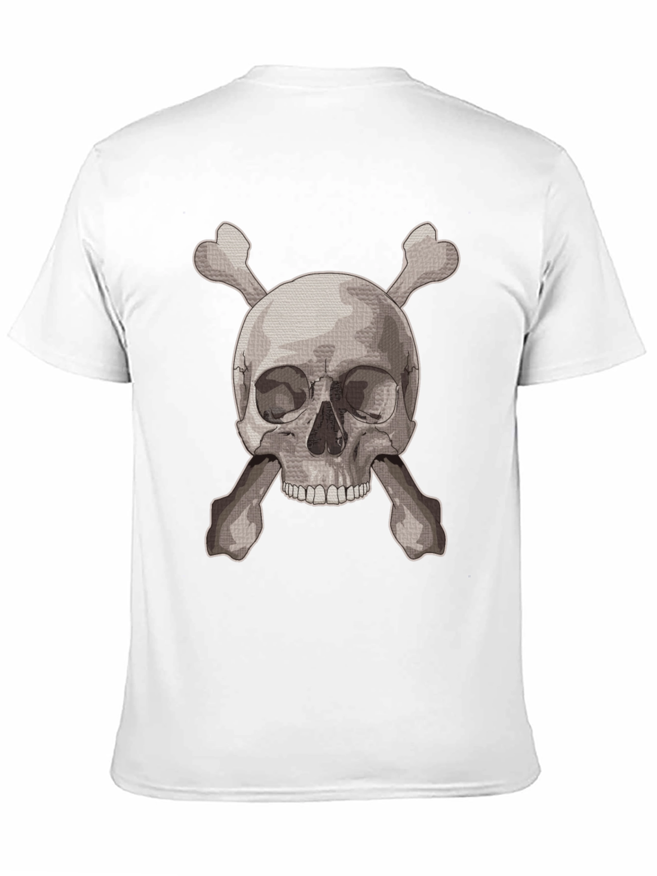 Skull & Crossbones Graphic Tee - Black Cotton Shirt