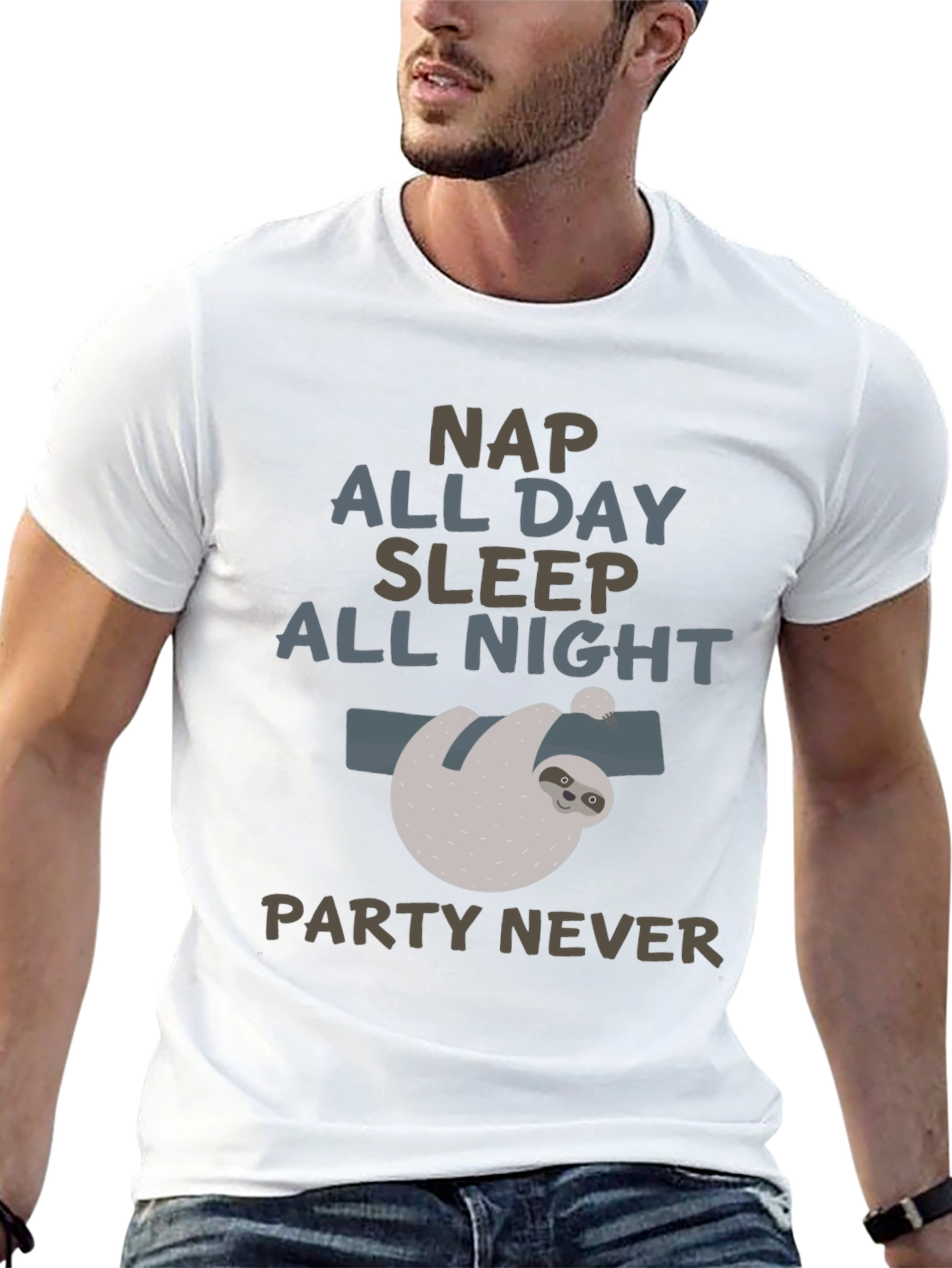 Funny Sloth Nap All Day T-Shirt